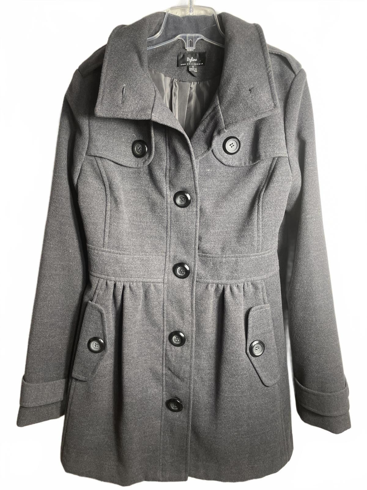 Other Byline Byer California Pea Coat Women's Small Whimsigoth Size S / US 4 / IT 40 - 3 Thumbnail