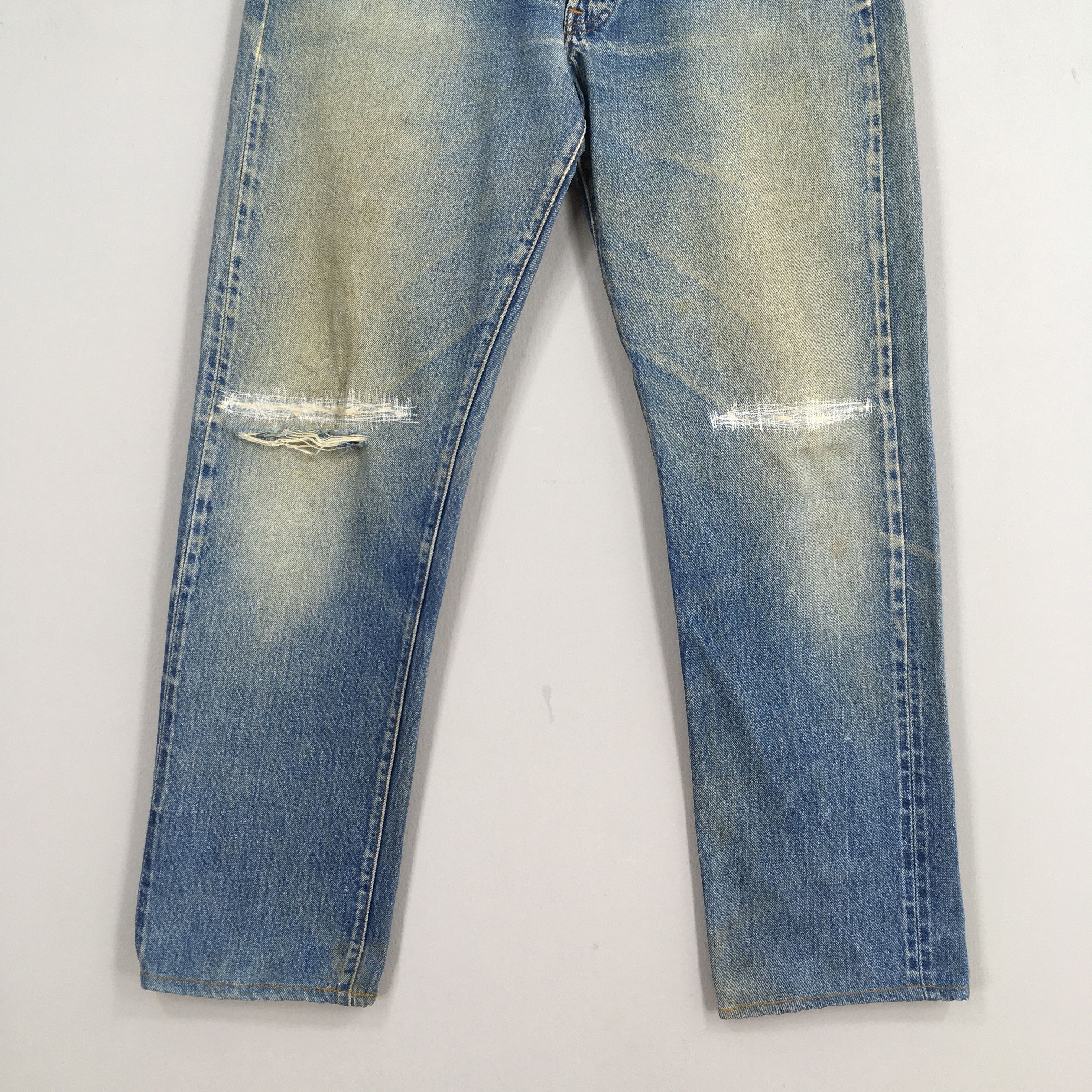 Levi's Size 31x28.5 Vintage 70s Levi's 501 Selvedge Jeans S1254 Size US 31 - 4 Thumbnail