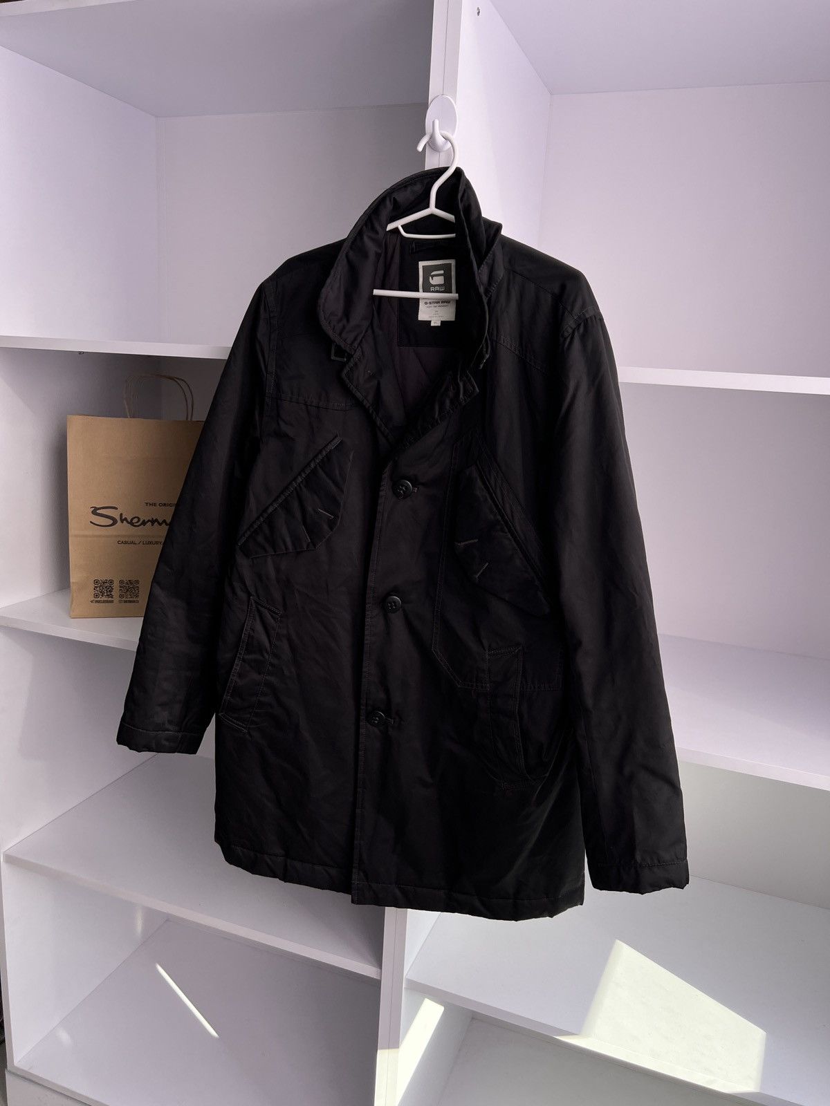 G-Star × Vintage Vintage G Star Raw Black Jacket Size US XL / EU 56 / 4 - 5 Thumbnail
