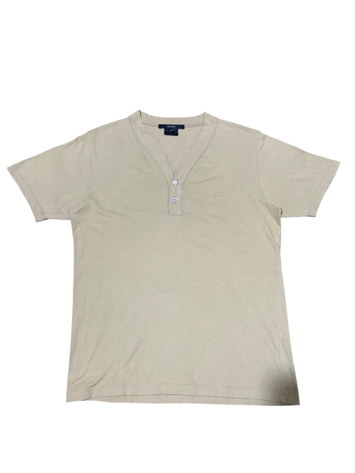 Gucci Gucci Tom Ford era V neck button t shirt Size US S / EU 44-46 / 1 - 1 Thumbnail