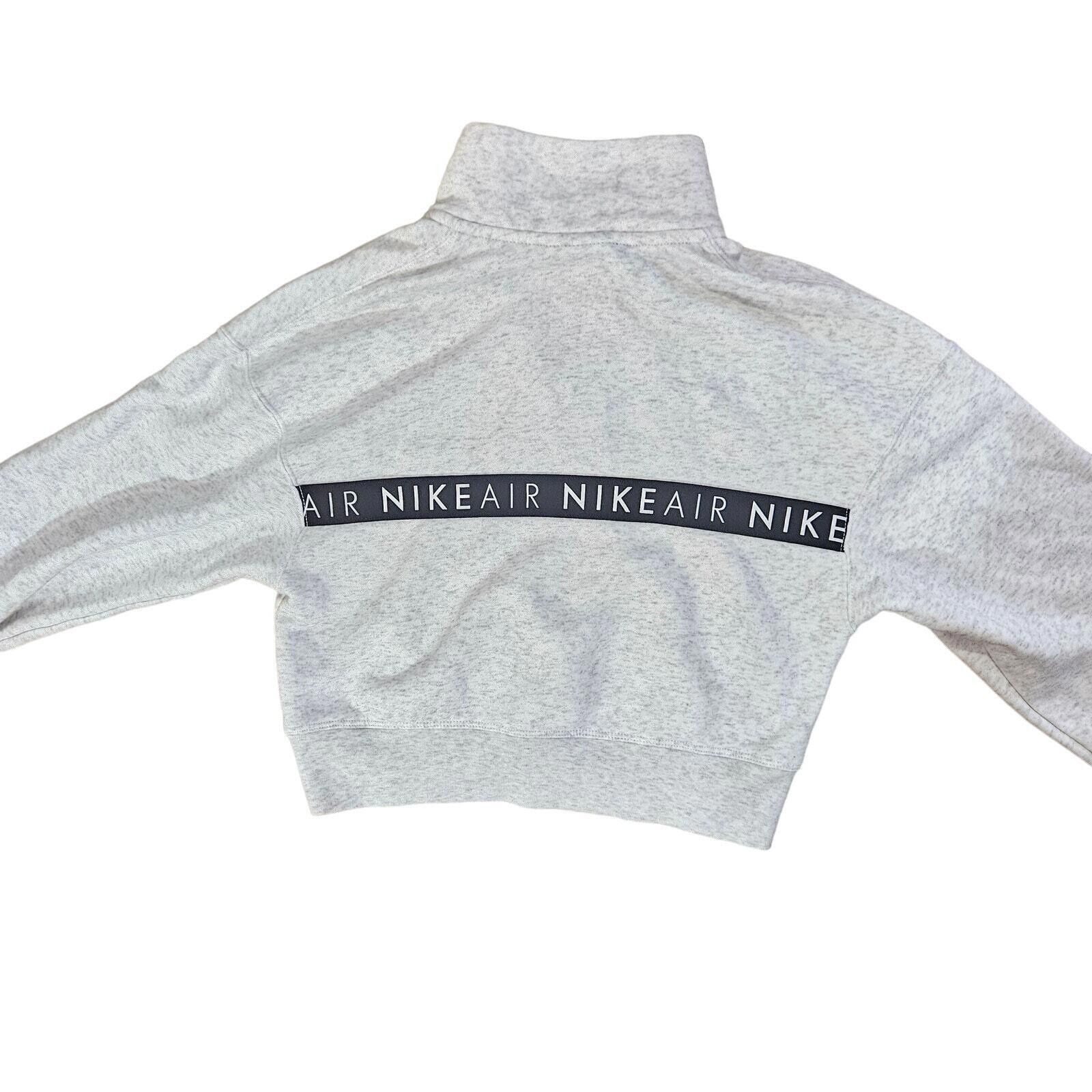 Nike Nike Women's Air Half-Zip Cropped Sweatshirt SZ XSM Size XS / US 0-2 / IT 36-38 - 3 Thumbnail