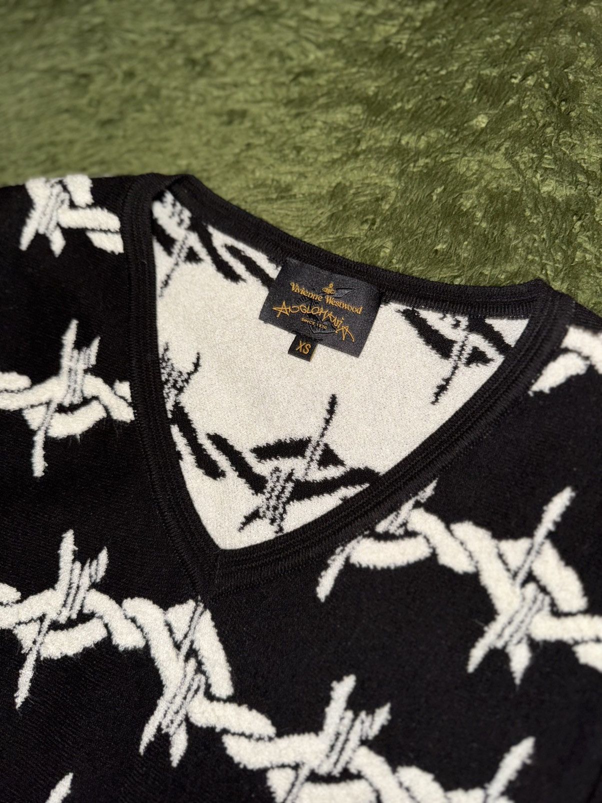 Vivienne Westwood [XS] Vivienne Westwood Anglomania Wire Graphic Knit Dress Size XS / US 0-2 / IT 36-38 - 3 Thumbnail