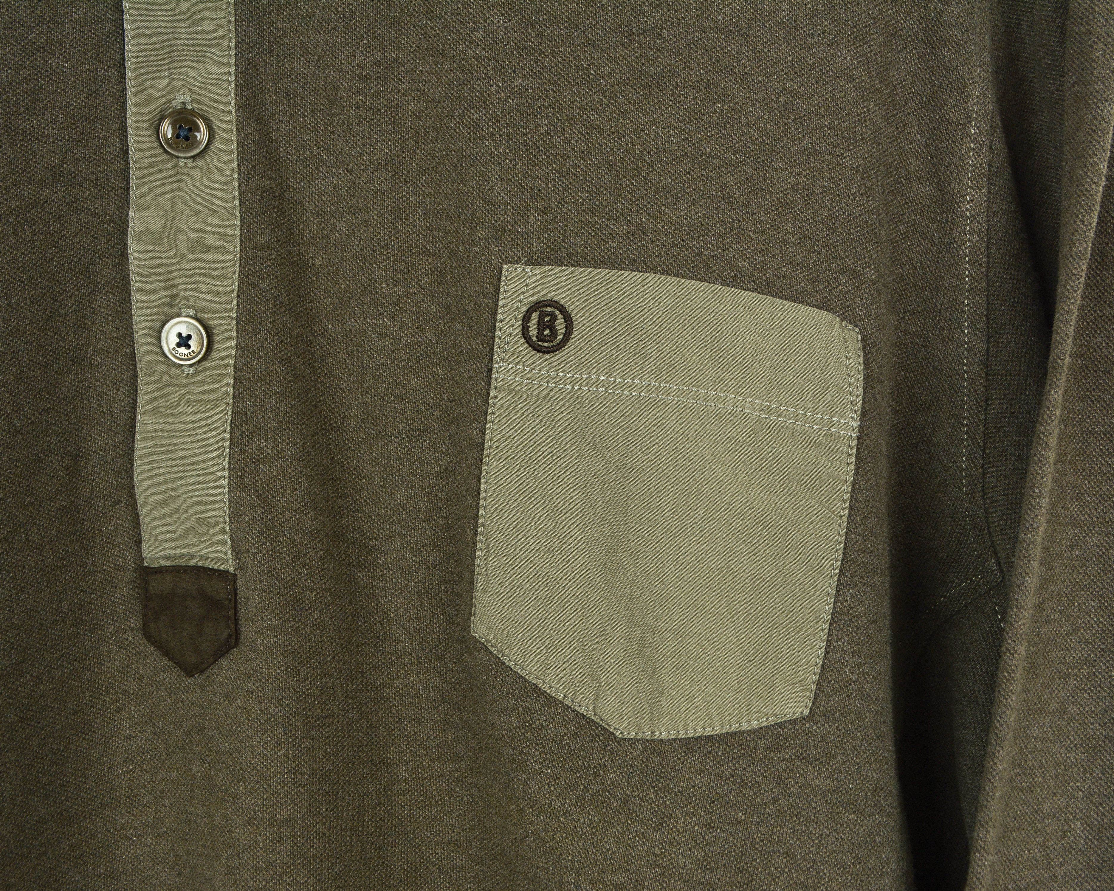 Bogner Pullover Polo Shirt Button Up Long Sleeve Cotton Casual Top Size US XL / EU 56 / 4 - 3 Thumbnail