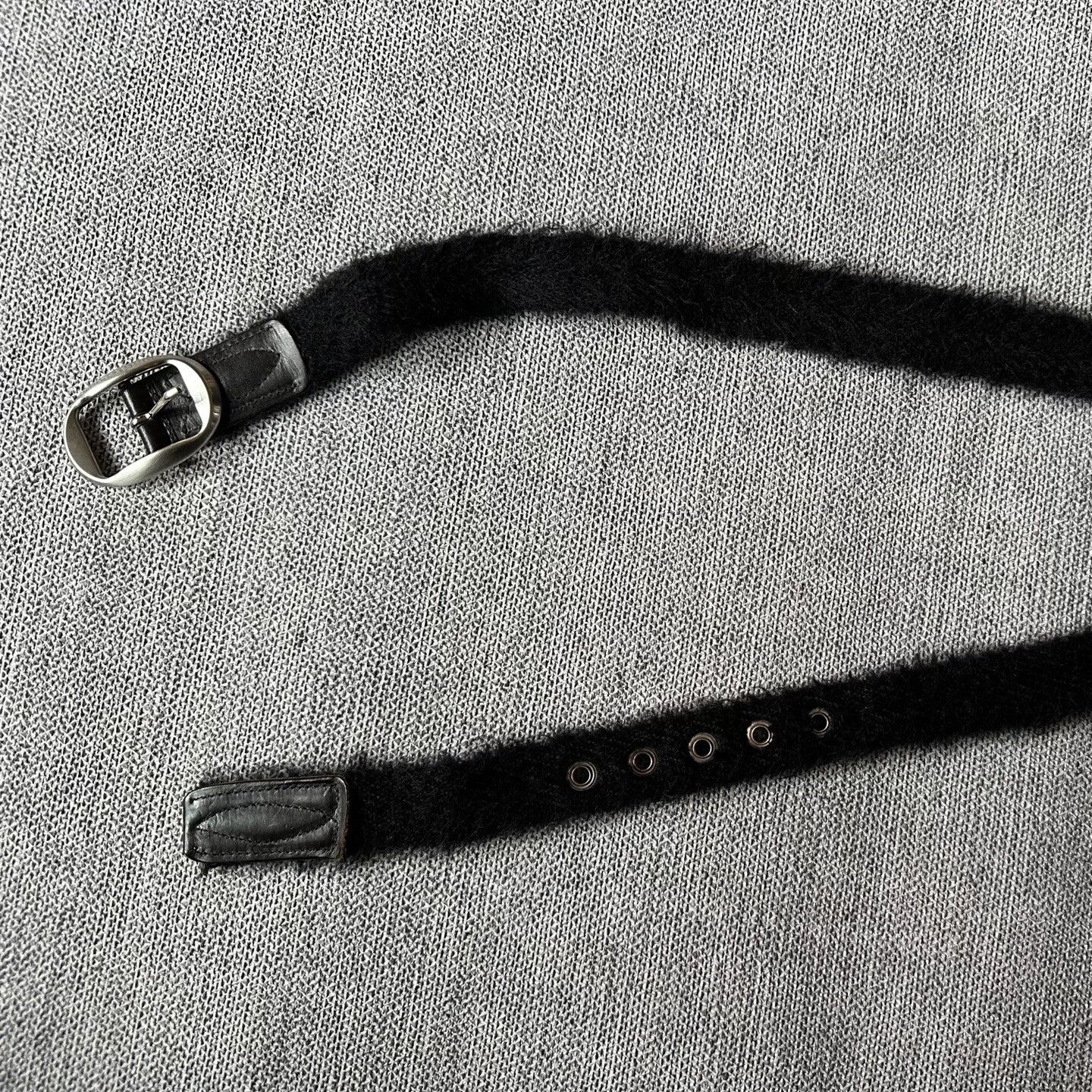 Our Legacy Our Legacy Black Mohair Belt Size ONE SIZE - 1 Thumbnail