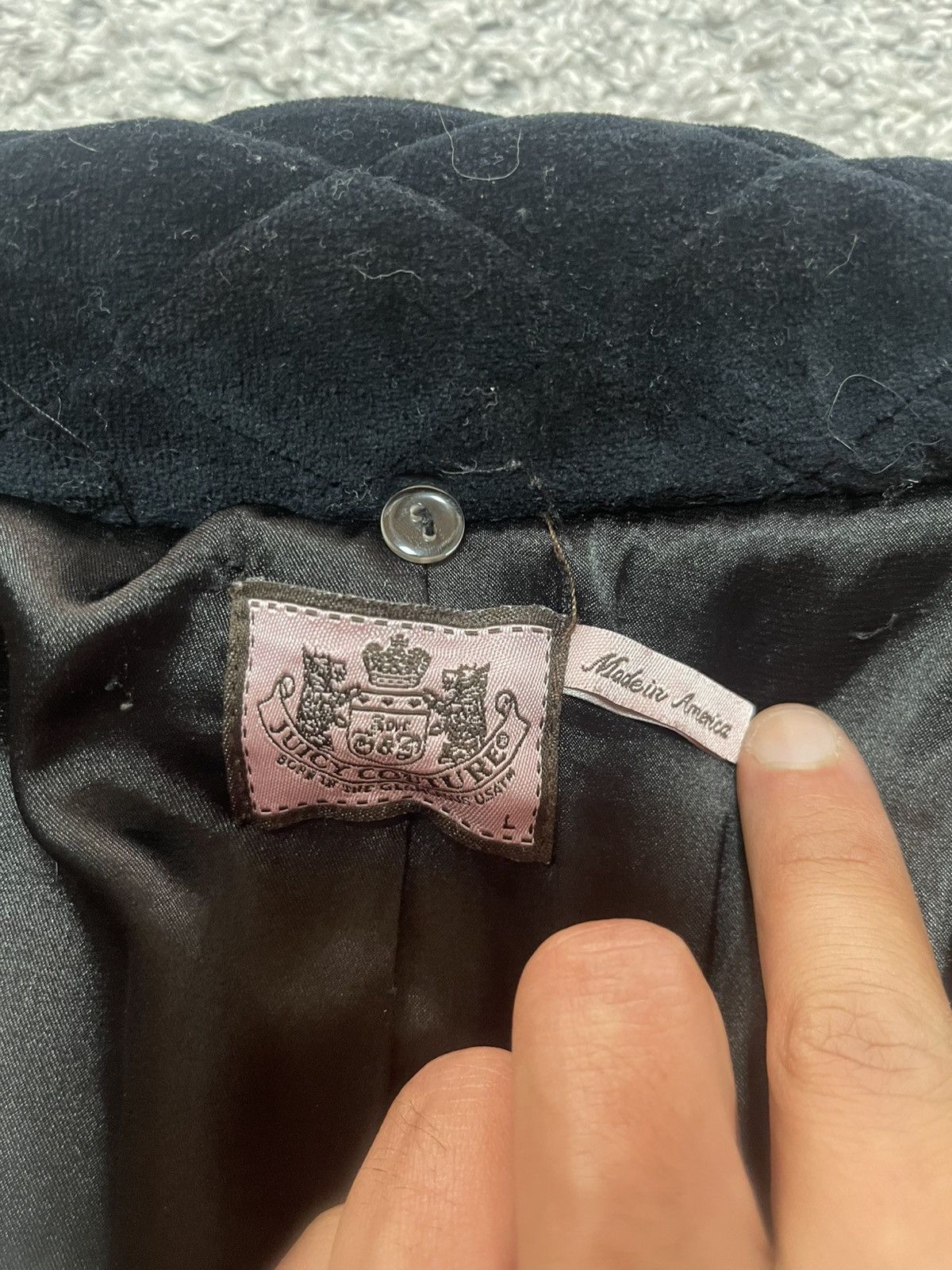 Juicy Couture Juicy Couture Veloure Black Buttons Jacket Logo size S Size S / US 4 / IT 40 - 12 Thumbnail