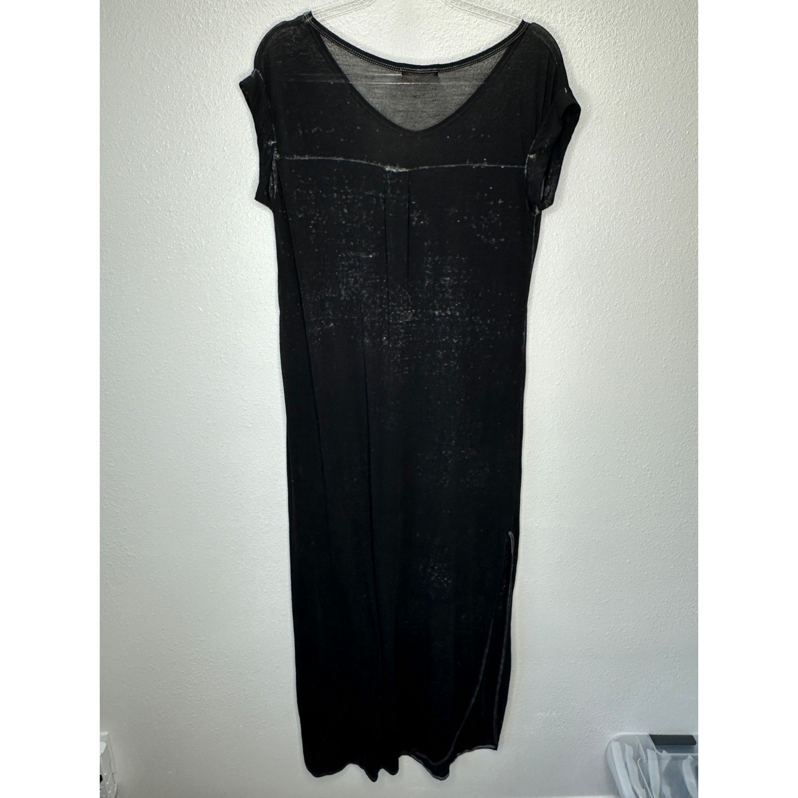 Other Enti Clothing Black Sheer Speckled Sleeveless Maxi Dress 14 Size XL / US 12-14 / IT 48-50 - 7 Thumbnail