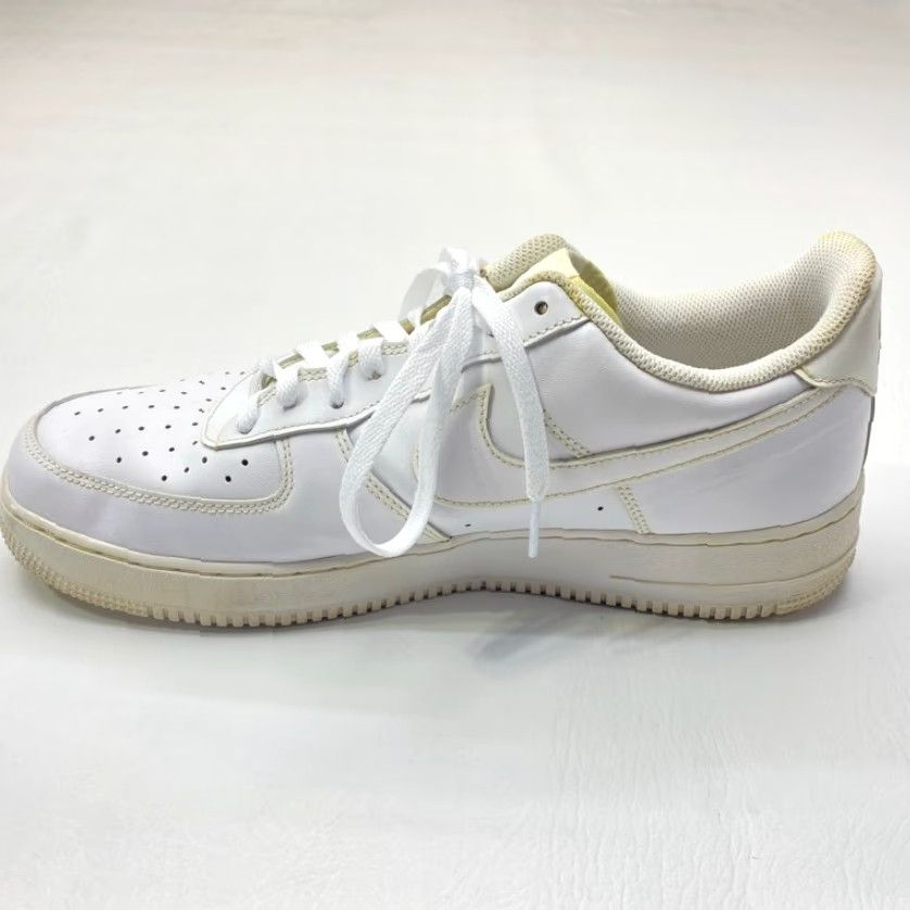 Nike Nike Air Force 1 Low “07” Men Size 13 Triple White Leather 315122-111 Nike Air Force 1 Shoes Classic White Streetwear 2010s Mens Size ONE SIZE - 6 Thumbnail