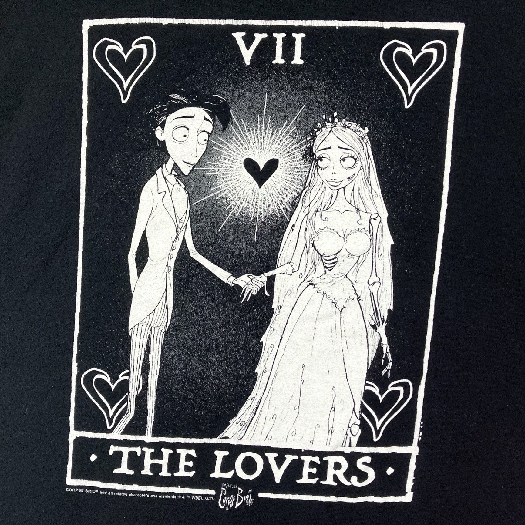 Burton VINTAGE Tim Burton’s Corpse Bride Graphical T-Shirt MENS Large Black Cotton Crew Neck Short Sleeve Size US L / EU 52-54 / 3 - 3 Thumbnail