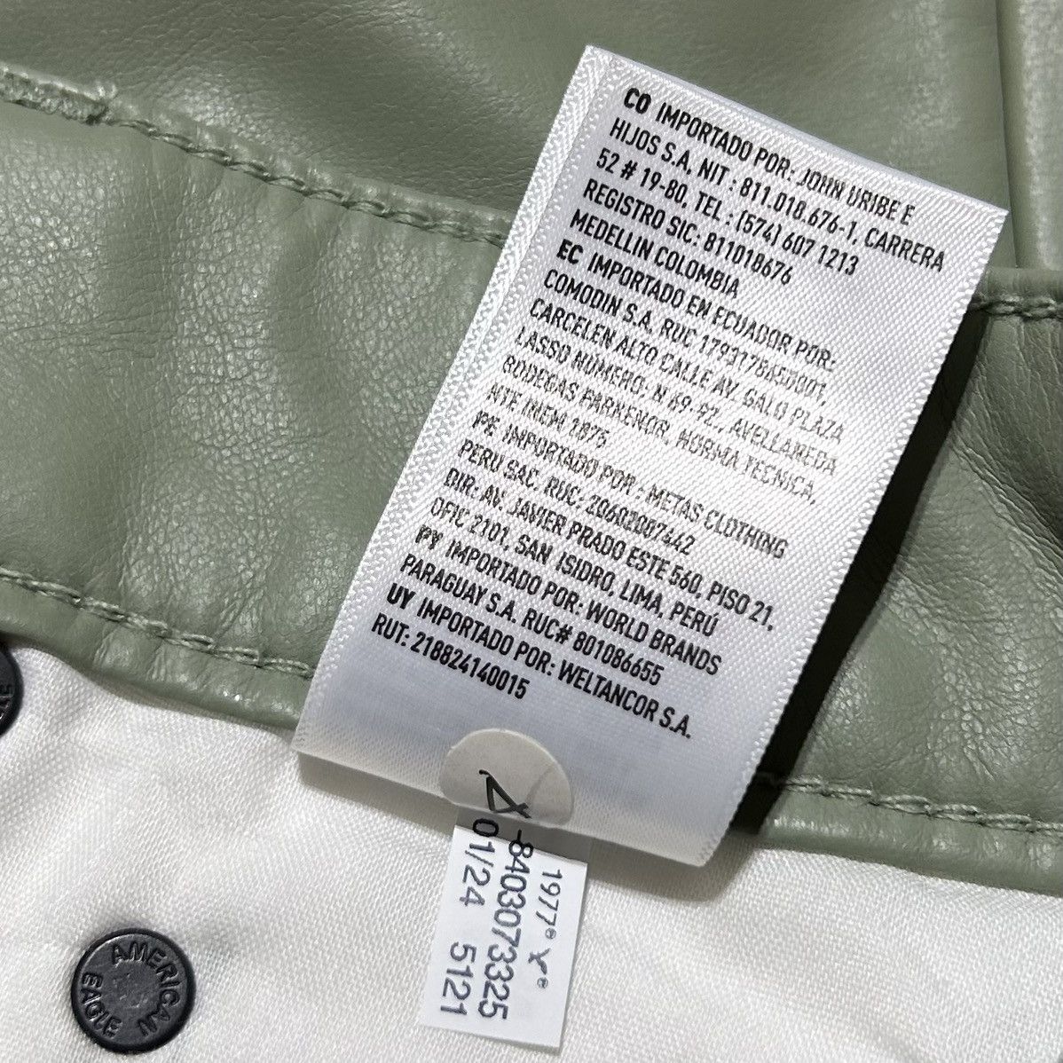American Eagle Outfitters American Eagle Pants Vegan Leather High Rise Size 00 NEW Size 24" / US 00 / IT 34 - 12 Thumbnail