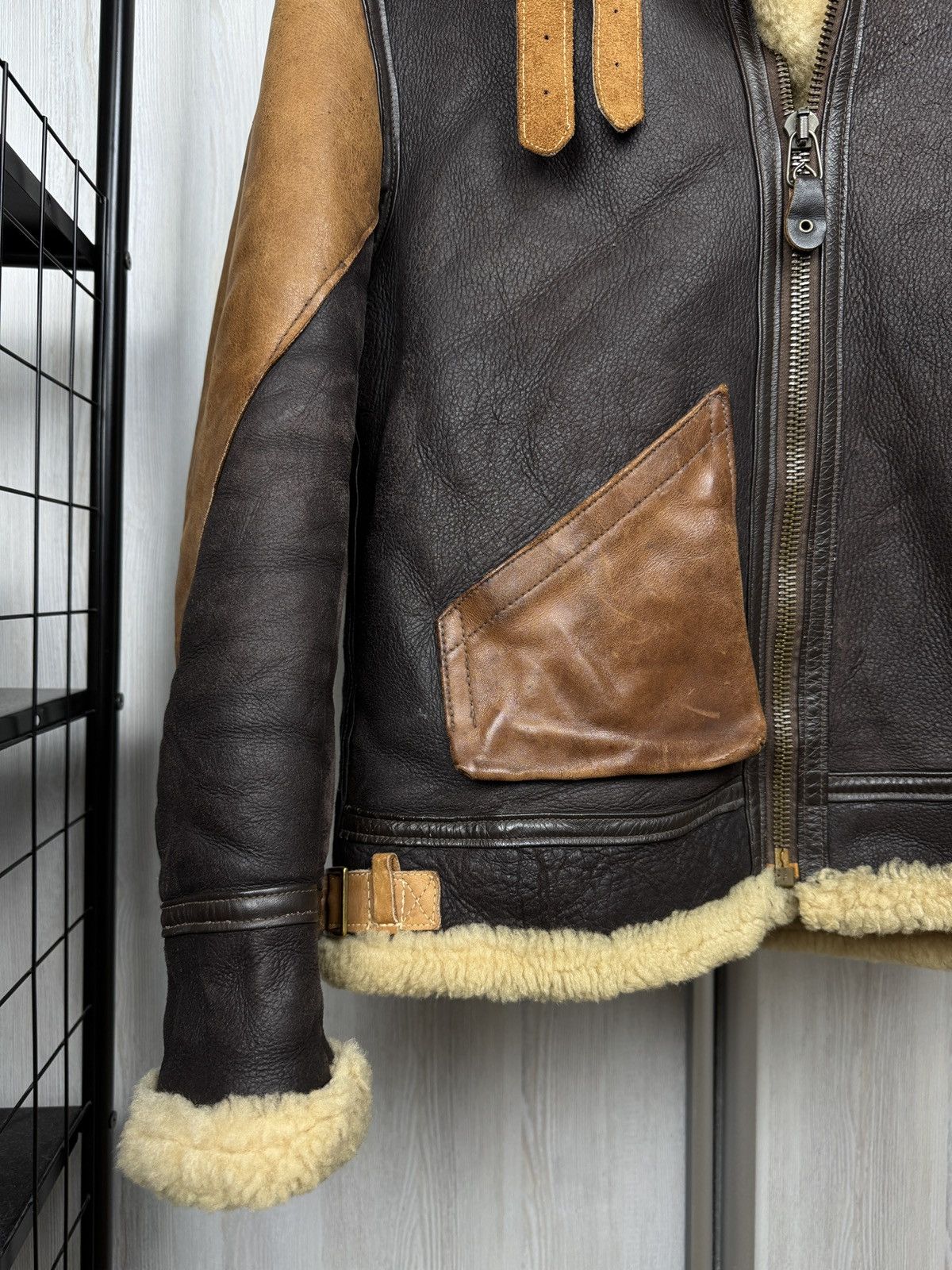 Willis & Geiger Willis & Geiger Type B-3 Leather Flight Mouton Bomber Jacket Size US M / EU 48-50 / 2 - 4 Thumbnail
