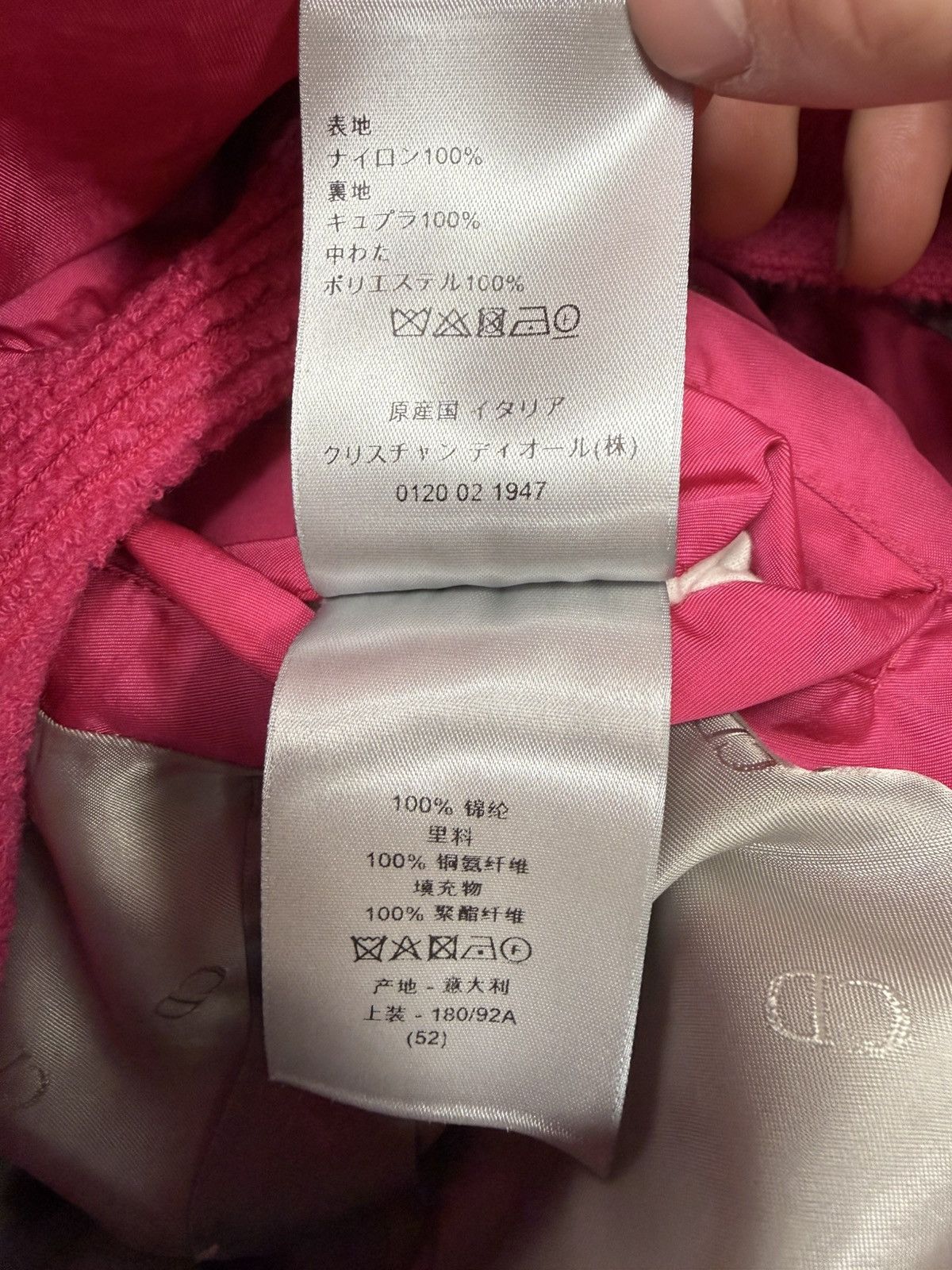 Dior Dior Pink Puffer Jacket Size US L / EU 52-54 / 3 - 6 Thumbnail