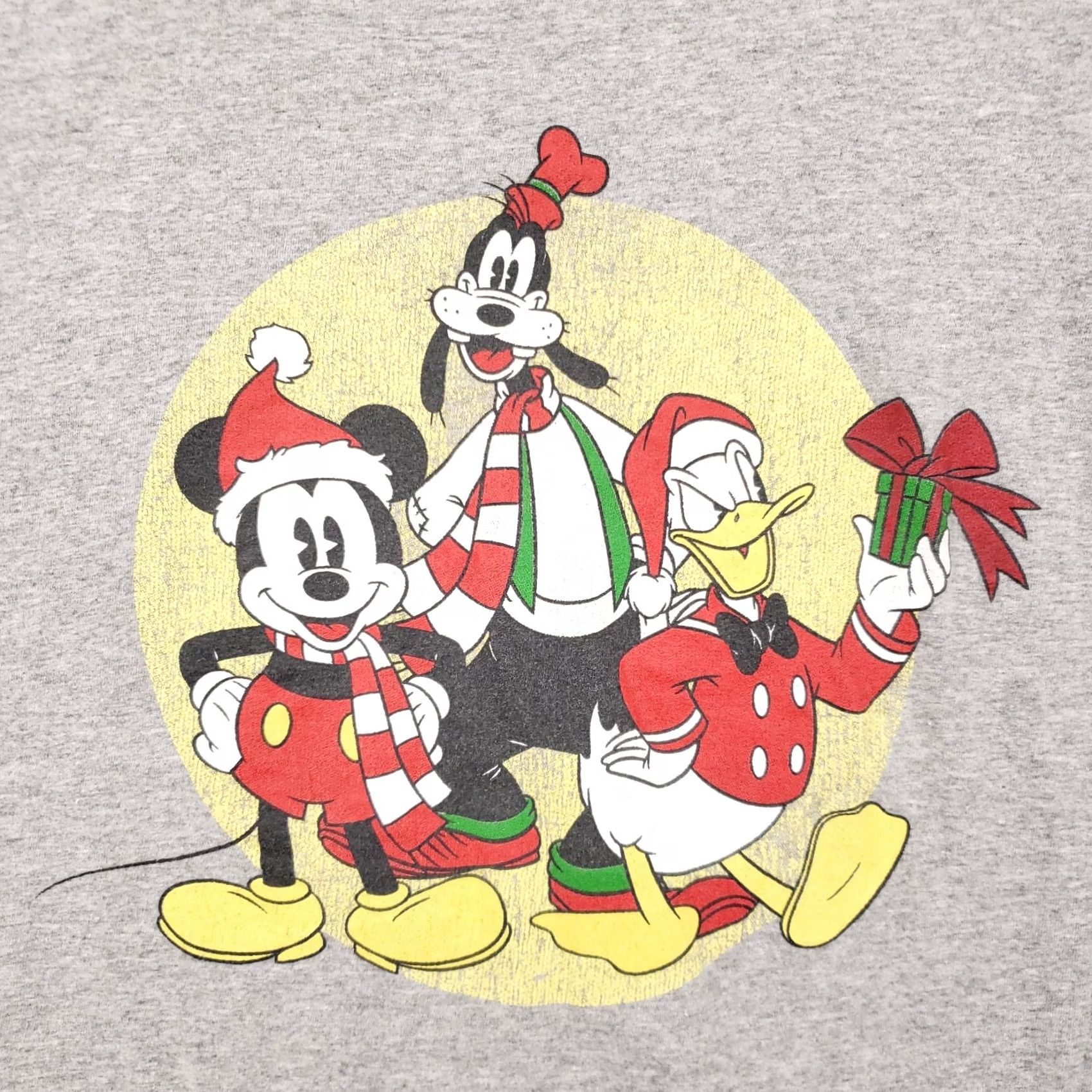 Disney Disney T-Shirt XL Gray Mickey & Friends Crew Neck Short Sleeves Cotton Blend Men Size US XL / EU 56 / 4 - 4 Thumbnail
