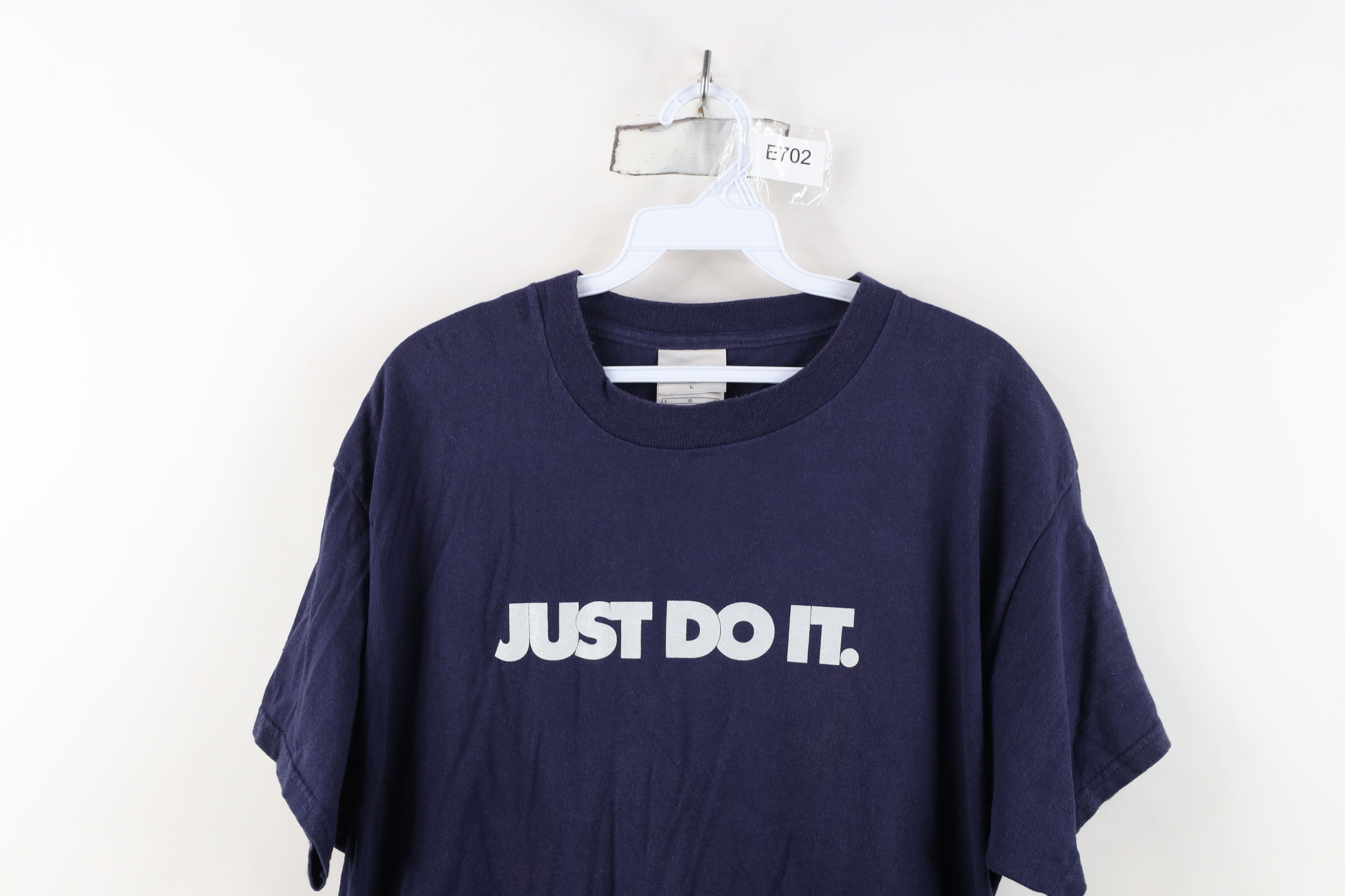 Nike Vintage Y2K Nike Spell Block Letter Just Do It T-Shirt Blue Size US L / EU 52-54 / 3 - 2 Thumbnail
