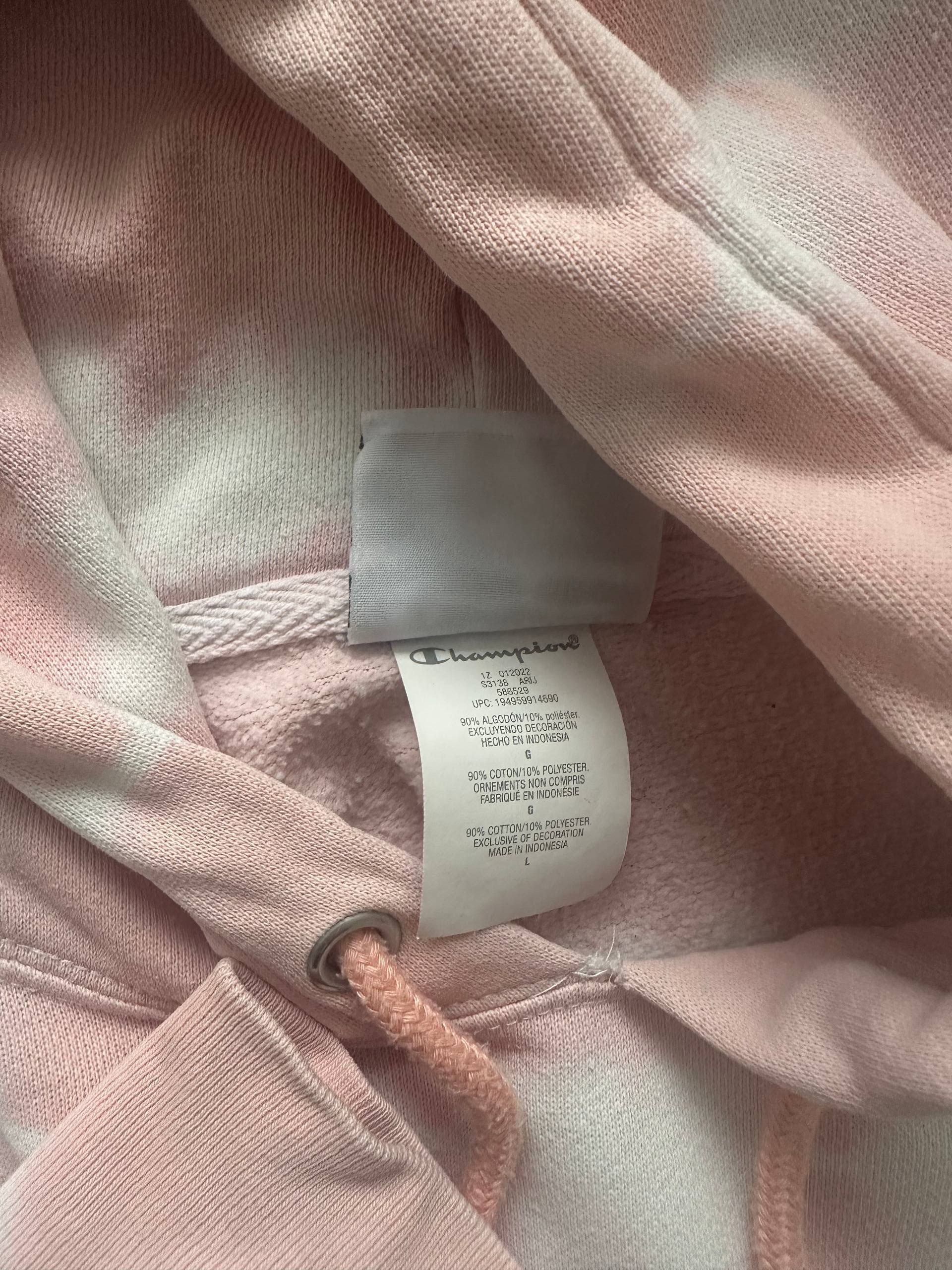 Champion Champion Pink Tye-Dye Hoodie Size US L / EU 52-54 / 3 - 4 Thumbnail
