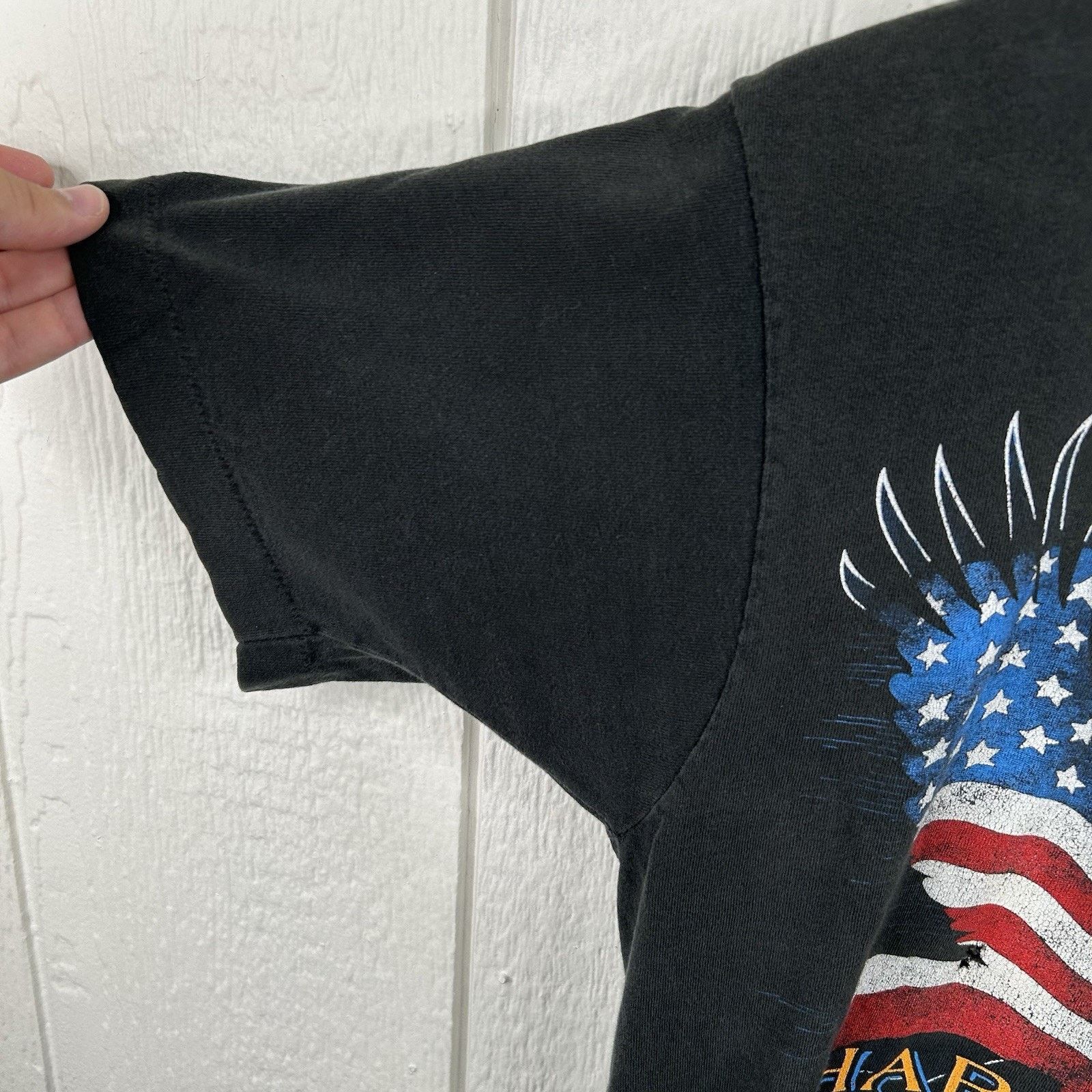 Harley Davidson 1989 Harley Davidson Eagle 3D Emblem “black” Tee Size M Size US M / EU 48-50 / 2 - 12 Thumbnail
