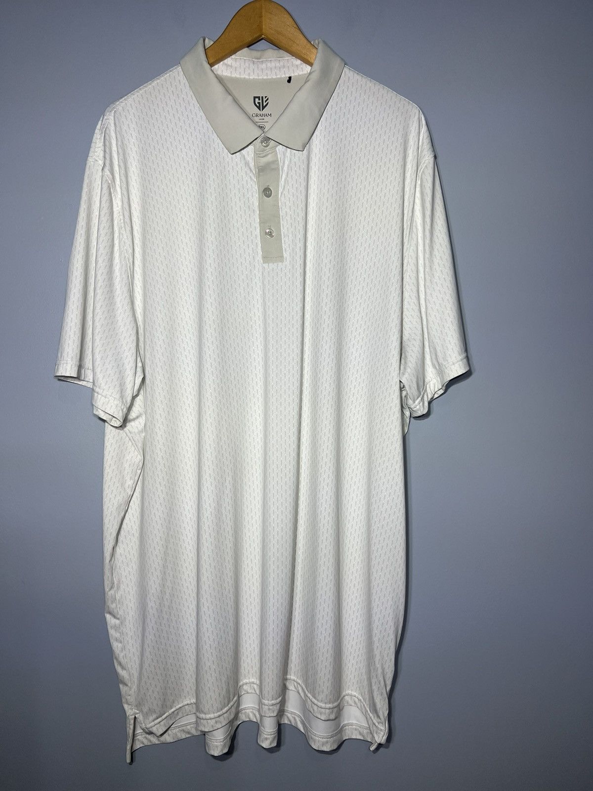 Other Graham Luxe Men's Polo Shirt Golf Floral Performance Sz 3XL Size US XXL / EU 58 / 5 - 2 Thumbnail
