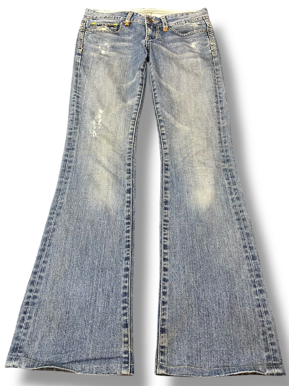 Vintage Back Number Flare Bootcut Denim