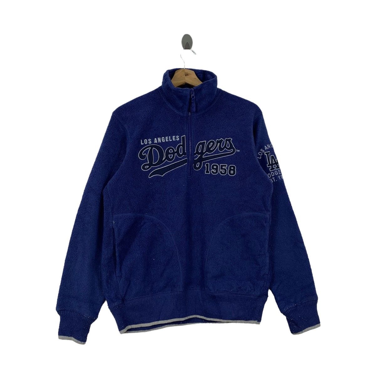MLB Los Angeles DODGERS MLB Baseball Fleece Half Zipper Jumper Size US M / EU 48-50 / 2 - 3 Thumbnail