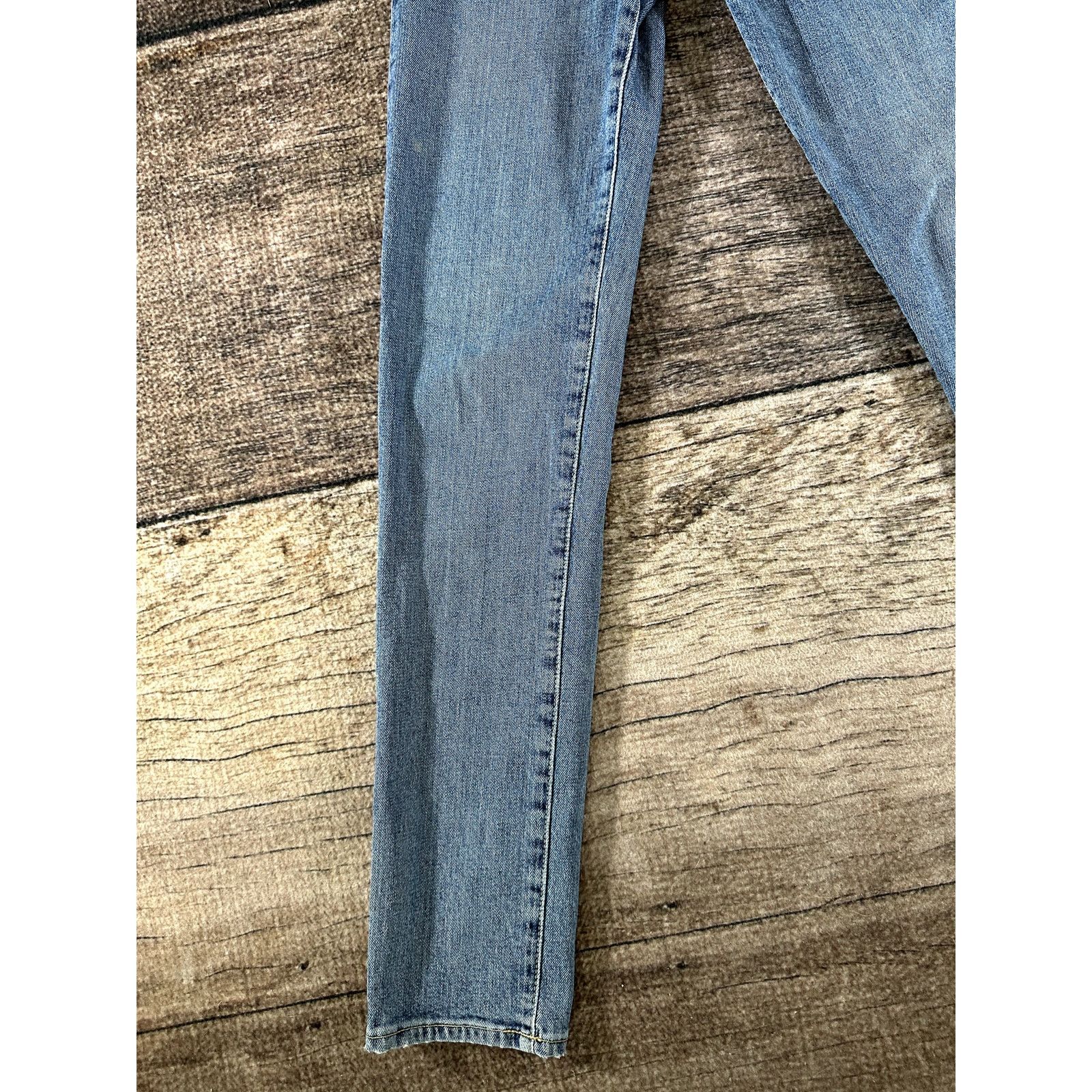 SLVRLAKE $329 SLVRLAKE London High Rise Straight Leg Blue Jeans 24x29 Size 24" / US 00 / IT 34 - 3 Thumbnail