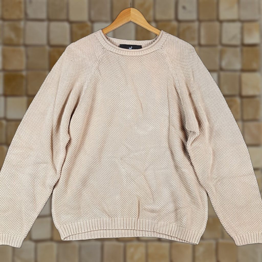 Vintage VINTAGE Peruvian Connection Pima Cotton Knit Pullover Sweater XL Beige Casual Mens Size US XL / EU 56 / 4 - 1 Thumbnail