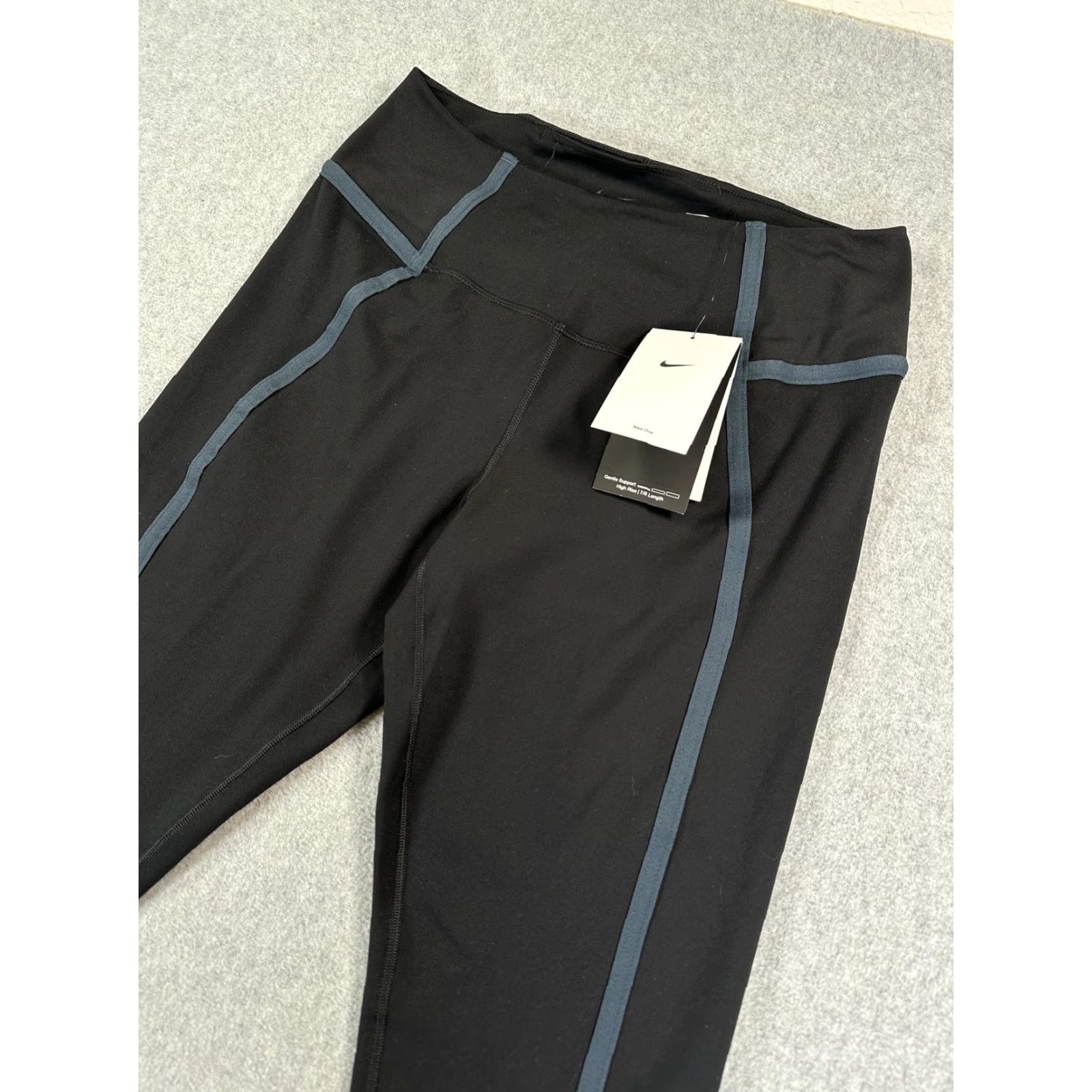 Nike Nike One Leggings Womens Large Black Dri-FIT Training Yoga Pants HJ1137-010 Size 36" / US 14 / IT 50 - 2 Thumbnail