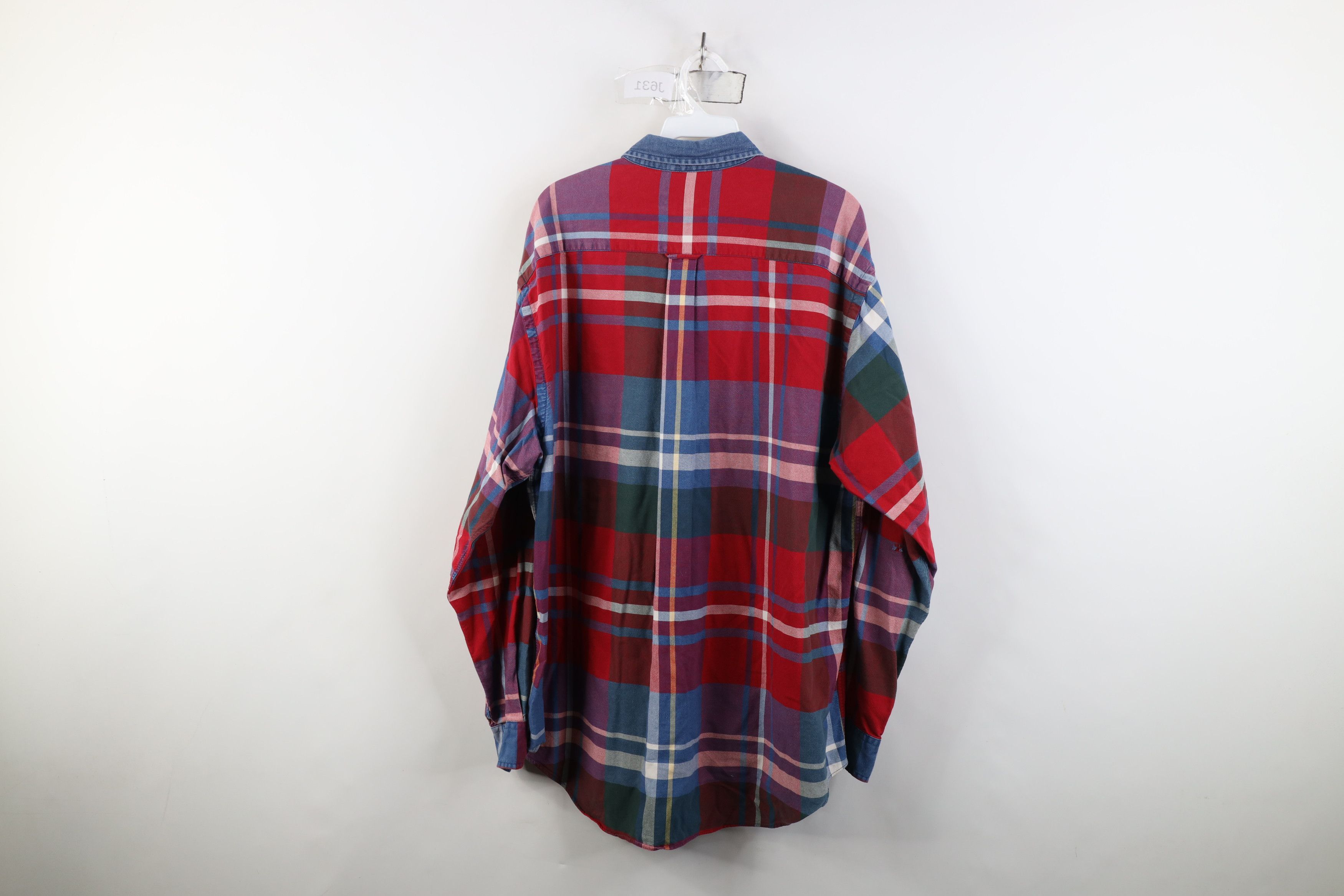 Nautica Vintage 90s Nautica Collar Button Down Shirt Plaid Cotton Size US L / EU 52-54 / 3 - 11 Thumbnail