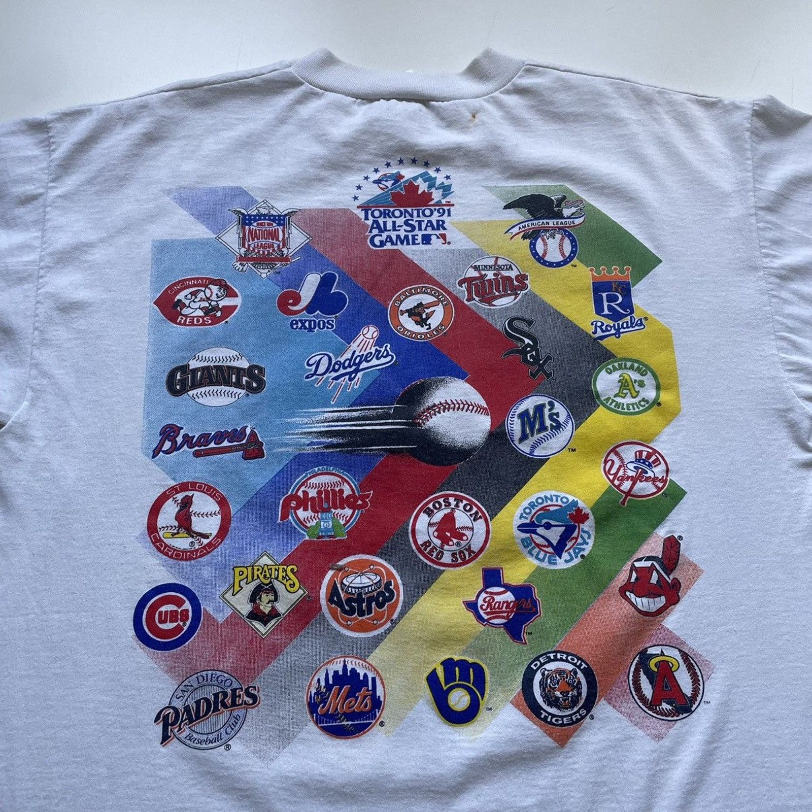 MLB × Vintage Vintage 1991 MLB Allstar Baseball Game T Shirt XL 90s Sport Size US XL / EU 56 / 4 - 4 Thumbnail