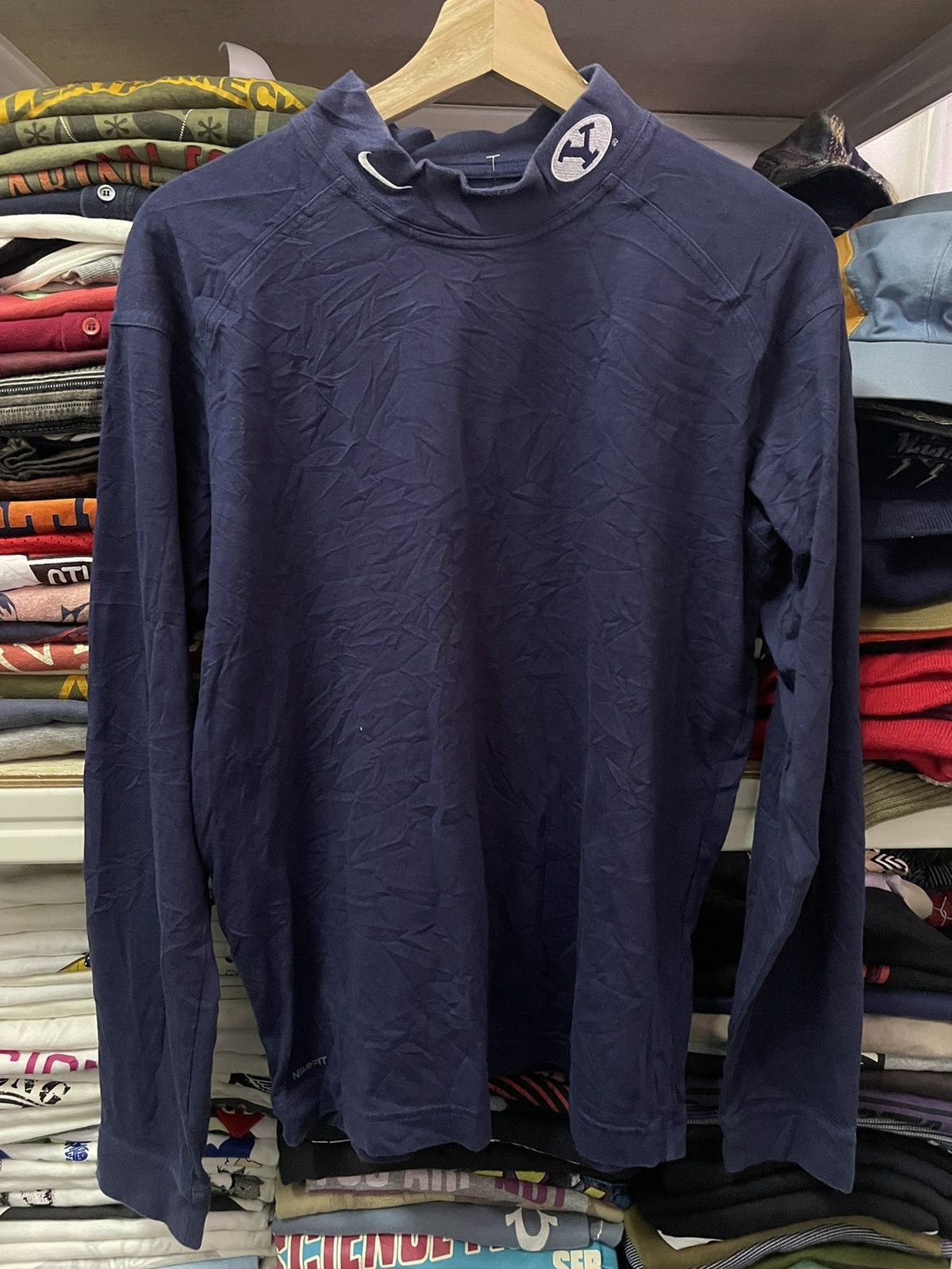 Nike Nike Yankees Turtle Neck Dri Fit Shirt Size US M / EU 48-50 / 2 - 2 Thumbnail