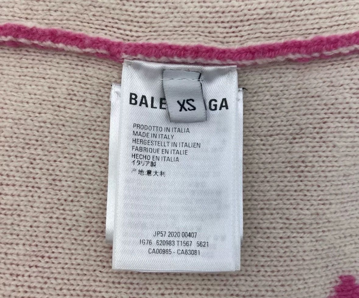 Balenciaga Balenciaga pink bullet screen wool sweater 2412-Nextarrow Size US XS / EU 42 / 0 - 8 Thumbnail