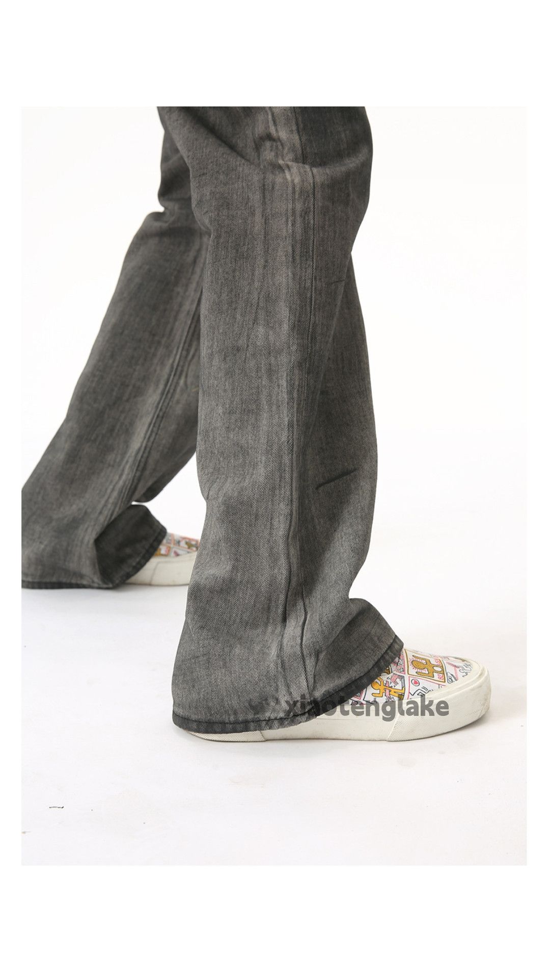 Jean × Vintage utility washed faded paint stain punk grunge flared jeans Size US 32 / EU 48 - 3 Thumbnail