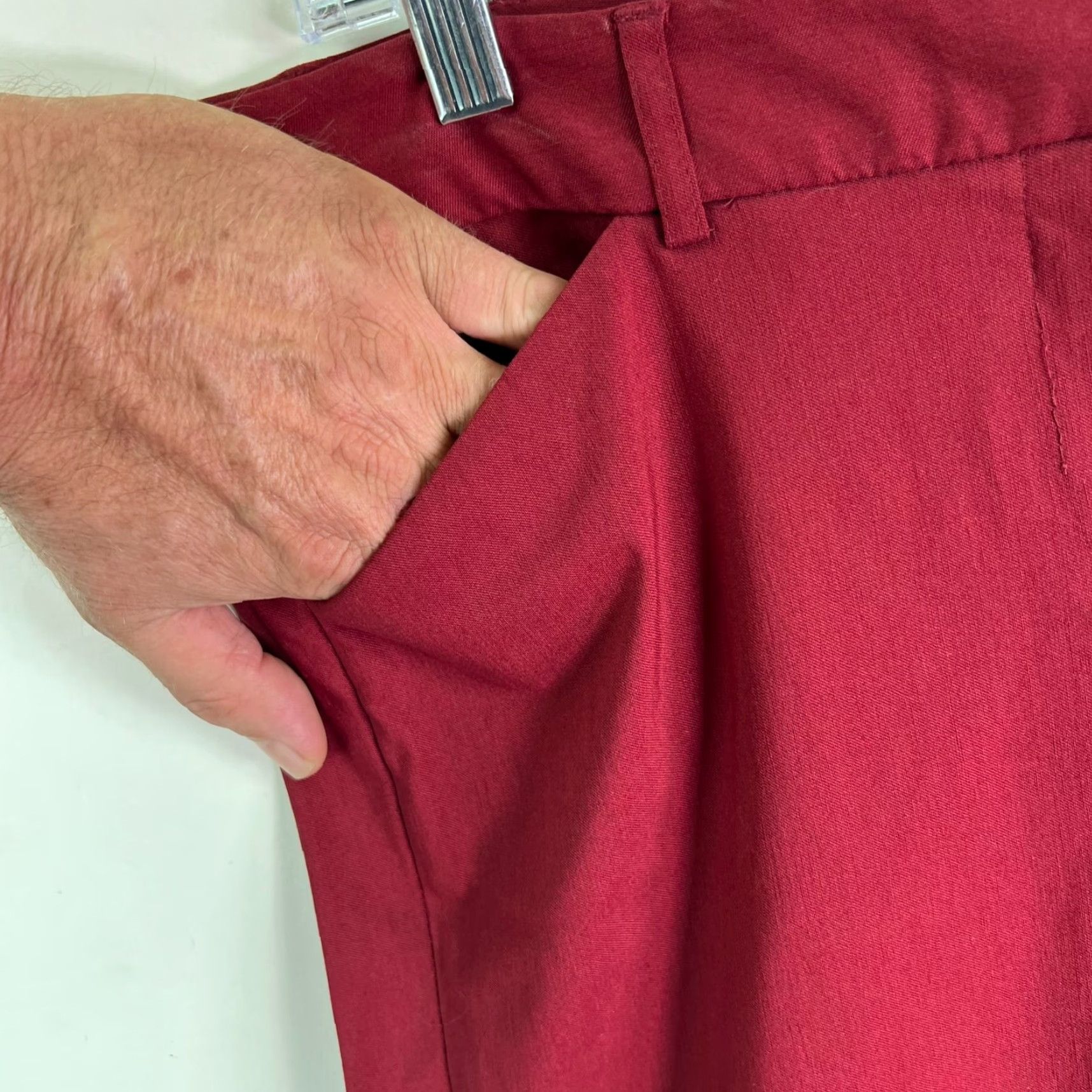 Vintage The Limited Drew Fit Wide Leg Pants Womens 8 Red Pocketed Size 30" / US 8 / IT 44 - 5 Thumbnail