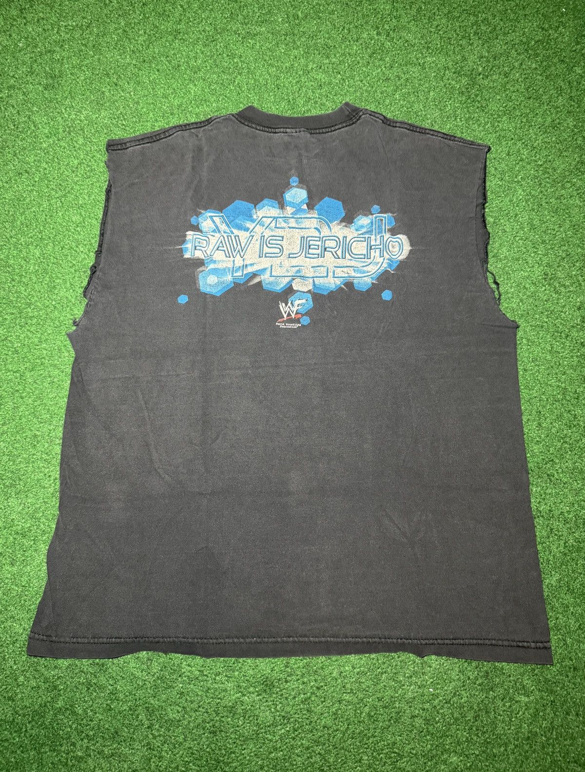WWF Vintage 90s Raw Is Jericho Y2J WWF Wrestling Cutoff T Shirt Size US XL / EU 56 / 4 - 1 Thumbnail
