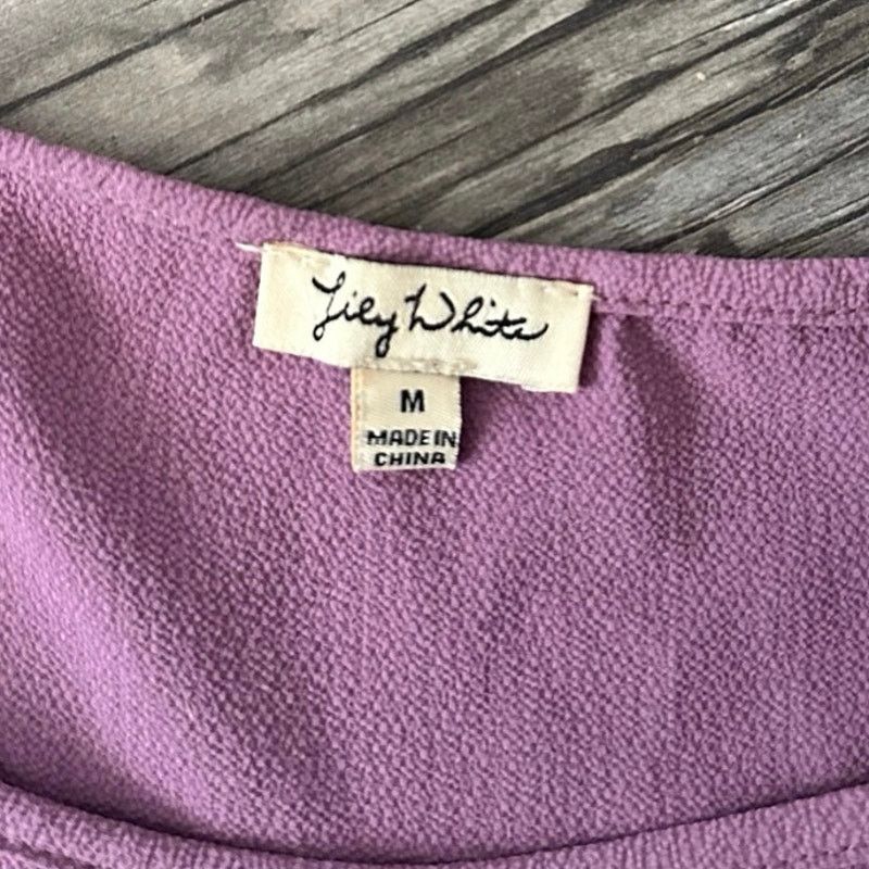 Other lily white purple short sleeve shirt Size M / US 6-8 / IT 42-44 - 3 Thumbnail