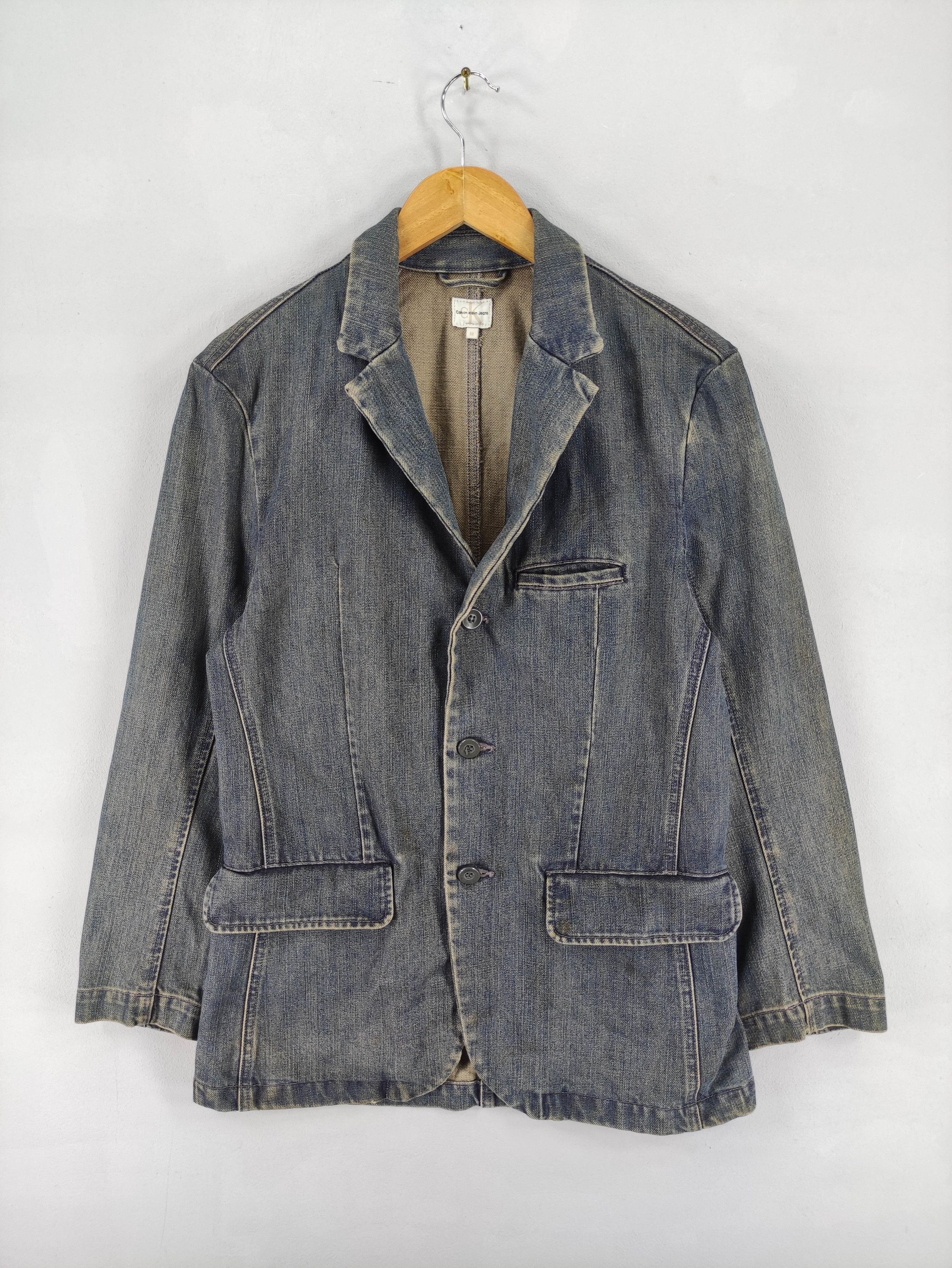 Calvin Klein Vintage Calvin Klein Denim Coat Jacket Size US M / EU 48-50 / 2 - 1 Thumbnail