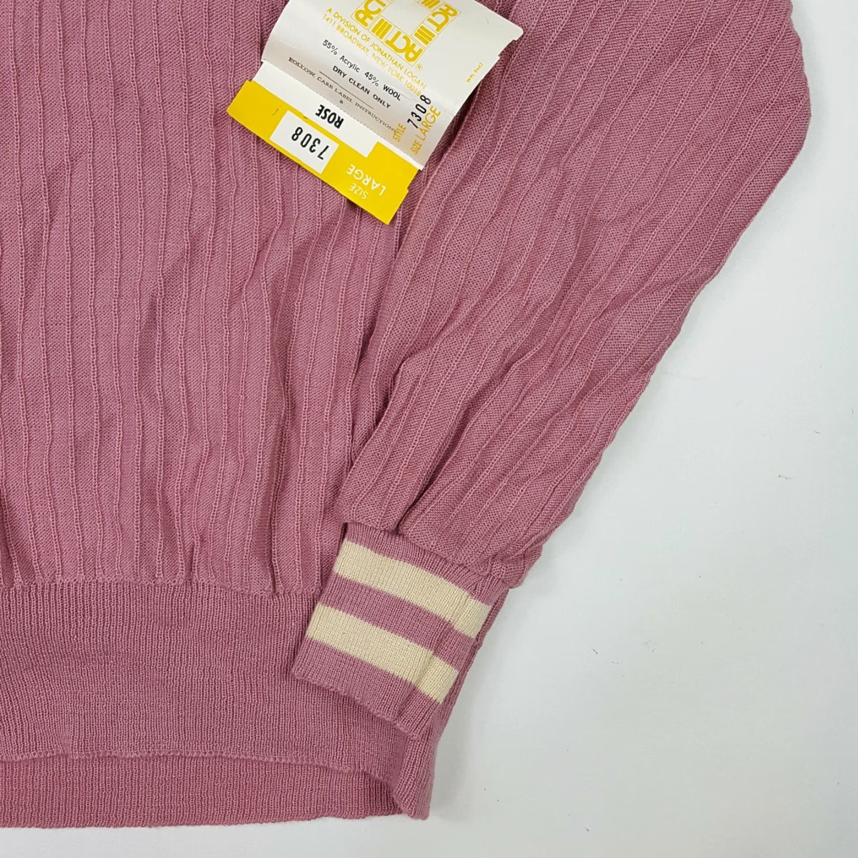 Vintage VINTAGE Preppy Wool Blend Knit Women's Size S/M Pink USA Made Pullover Sweater Size M / US 6-8 / IT 42-44 - 3 Thumbnail