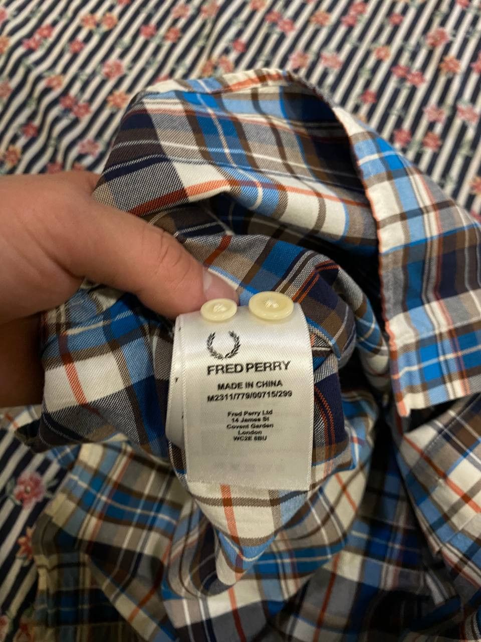 Fred Perry Fred Perry Button Down Check Tartan Short Sleeve Shirt Size US M / EU 48-50 / 2 - 3 Thumbnail