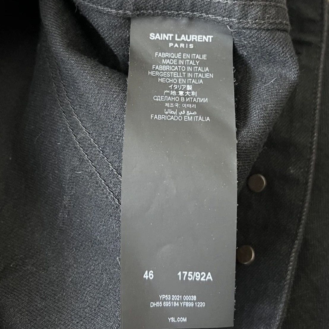 Saint Laurent Paris Saint Laurent Paris Made In Italy Denim Jacket Black XS Size US S / EU 44-46 / 1 - 5 Thumbnail