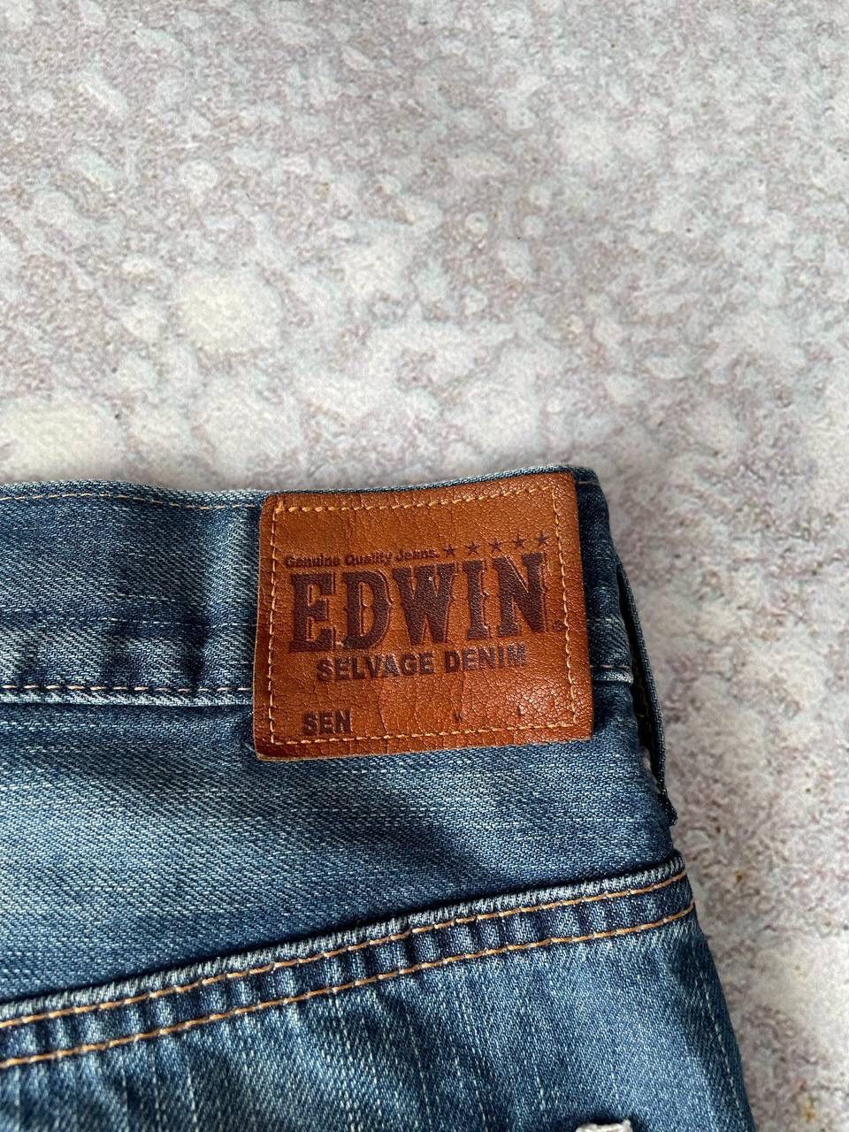 Edwin × Japanese Brand × Vintage Vintage EDWIN Made In Japan Selvage Denim SK505 Pants Y2K Size US 33 - 3 Thumbnail