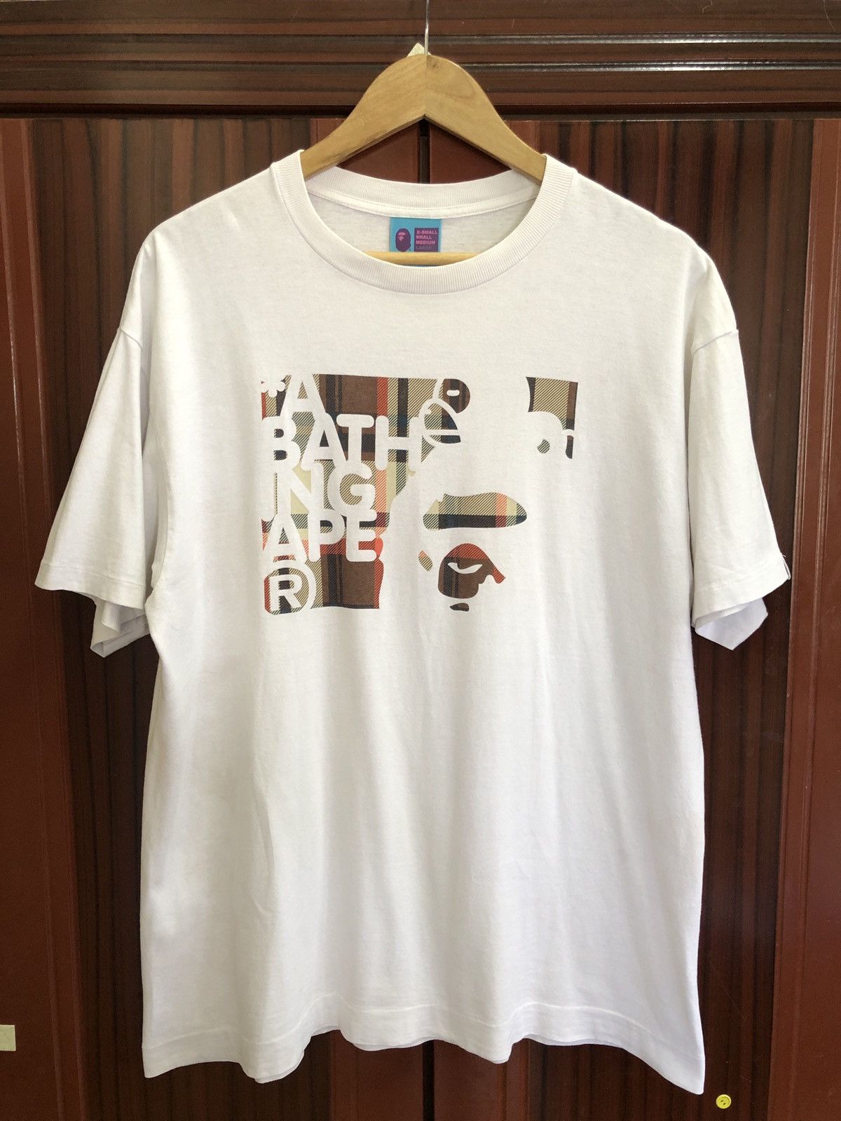 Bape 2007 Bape Check Milo On Head Ape Tee Size US L / EU 52-54 / 3 - 1 Thumbnail