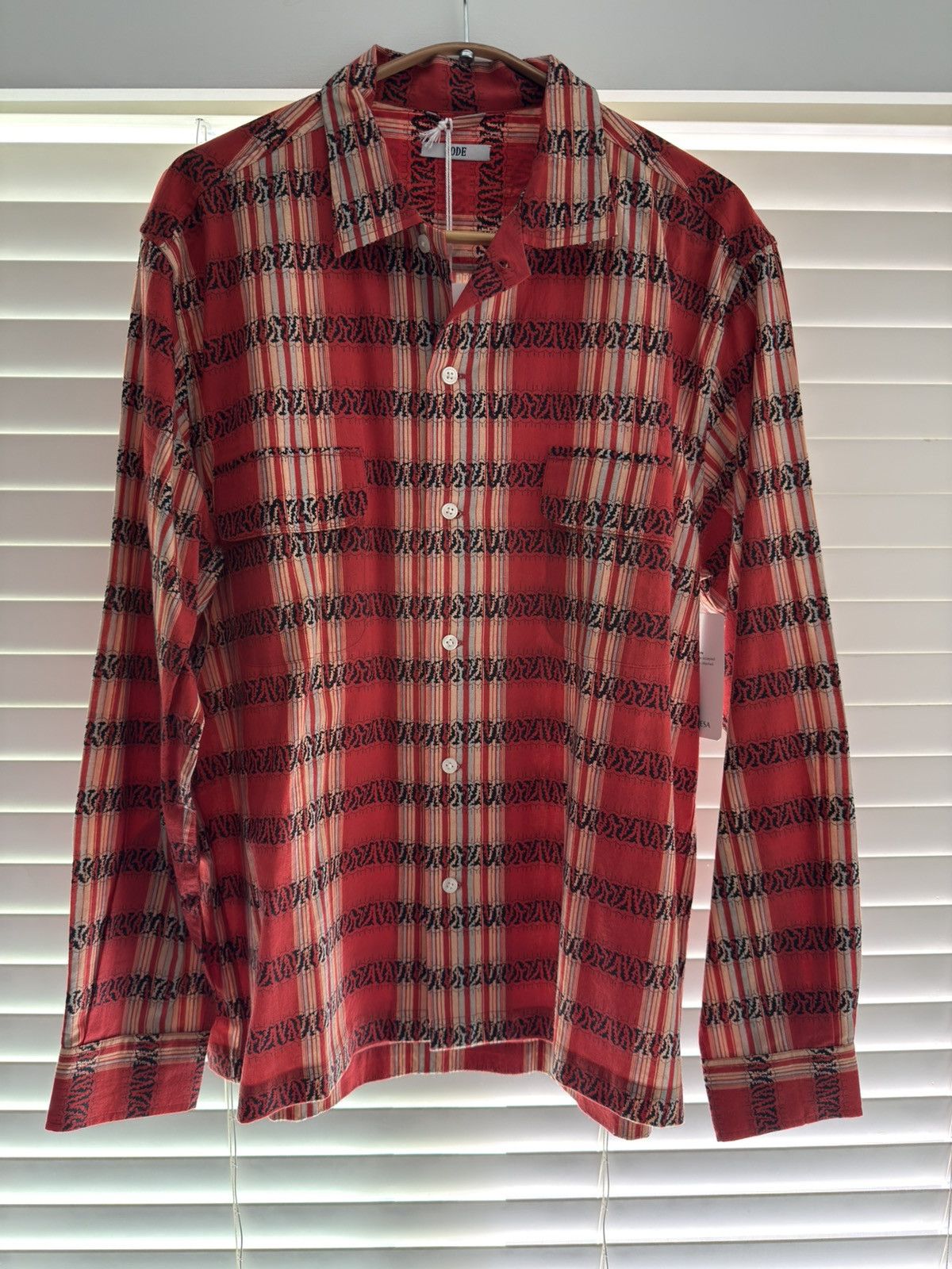 Bode Bode Curran Stripe Long Sleeve Shirt | Grailed