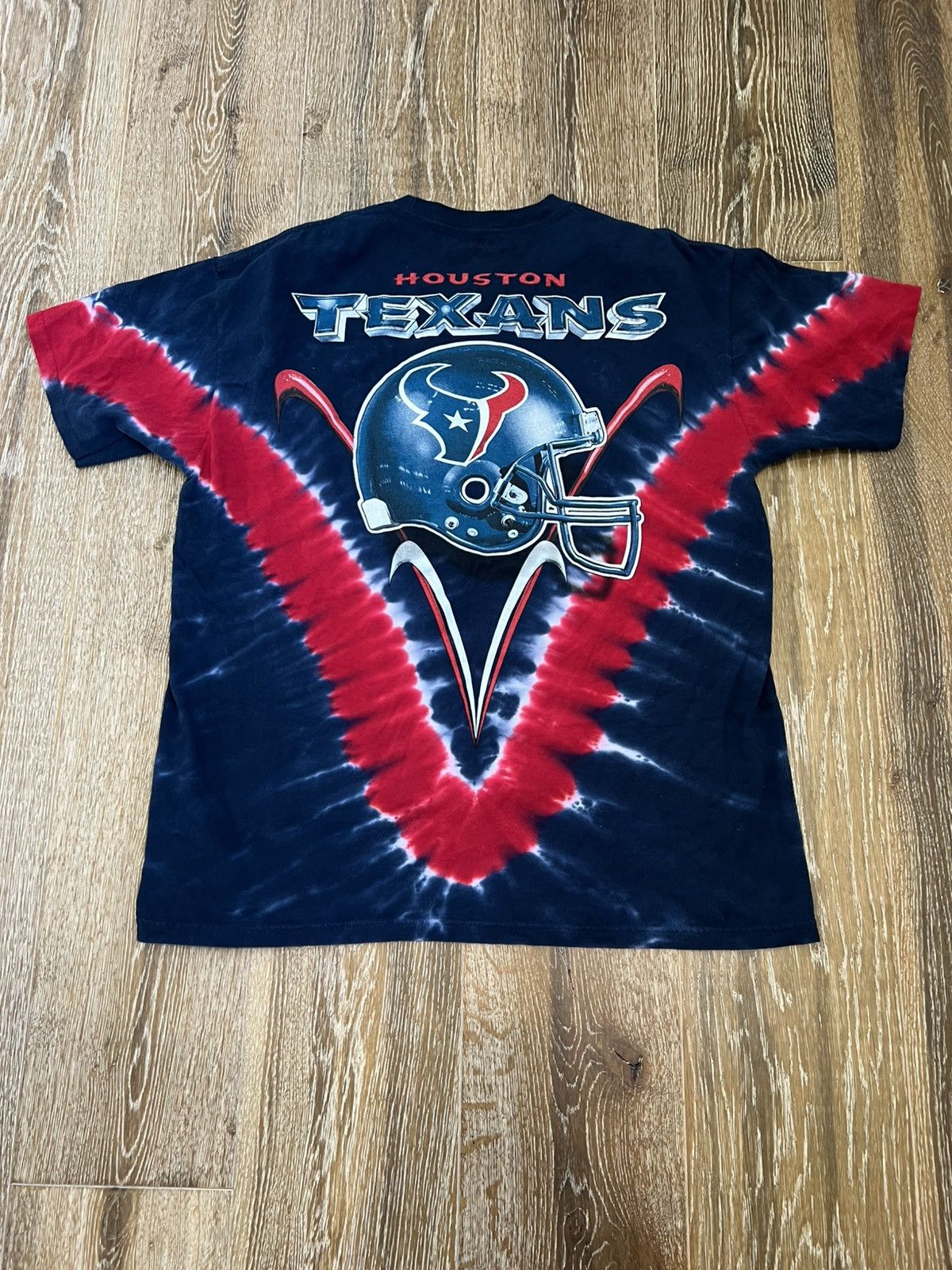 Majestic Majestic Houston texans football nfl tie dye tee Size US XL / EU 56 / 4 - 2 Thumbnail