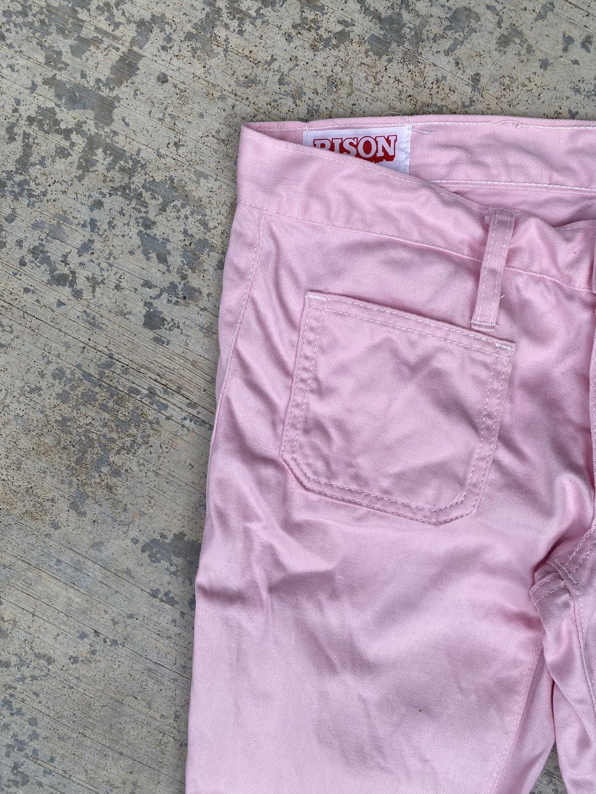 Japanese Brand Vintage Bison bell bottom flare pants Size 29" - 4 Thumbnail
