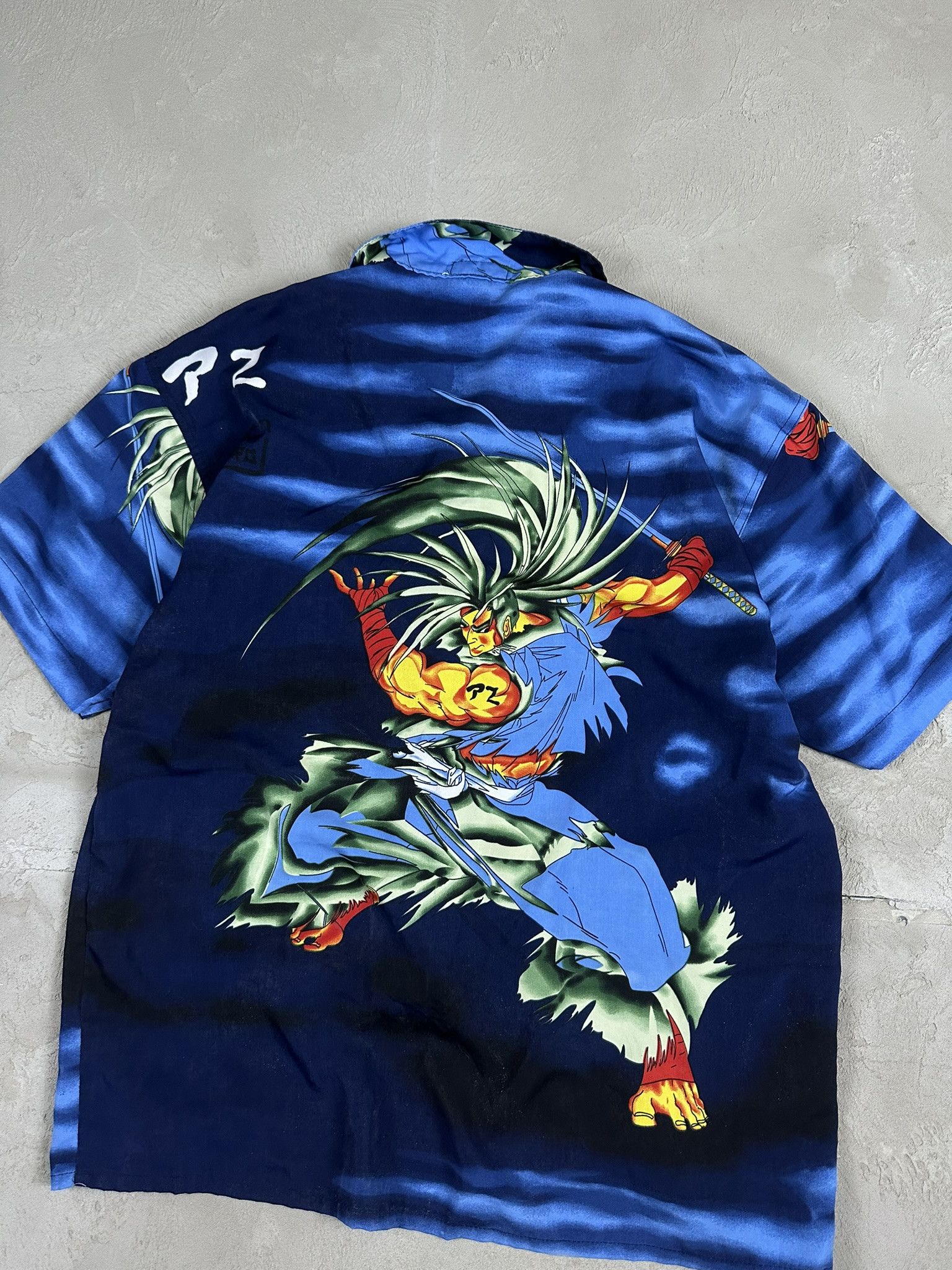 Japanese Brand Crazy Vintage Y2k Japanese Samurai Button Up Shirt Size US M / EU 48-50 / 2 - 12 Thumbnail