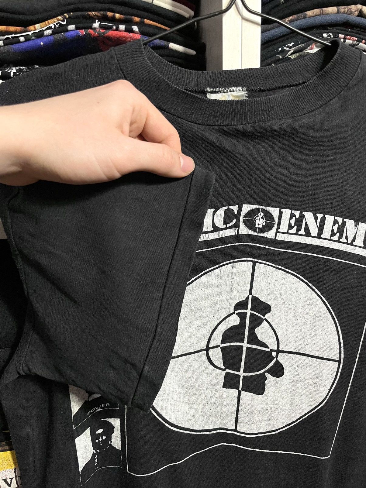 Band Tees Vintage 90s Public Enemy Single Stitch Rap Hip Hop T-Shirt Size US L / EU 52-54 / 3 - 2 Thumbnail