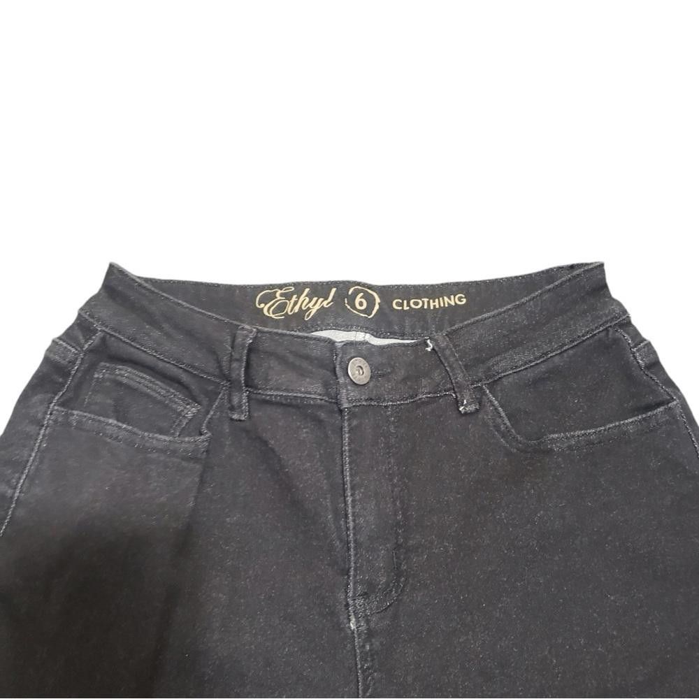 Chicos Chico’s Black Stone Washed Ankle Jeans 4R Size 27" / US 4 / IT 40 - 3 Thumbnail