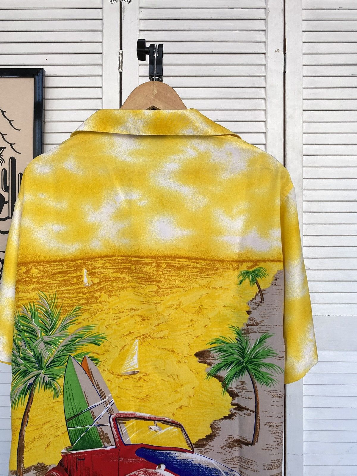 Vintage Vintage Rivaldi Hawaiian Shirt Surf Car Beach Aloha Sunset Size US XL / EU 56 / 4 - 9 Thumbnail