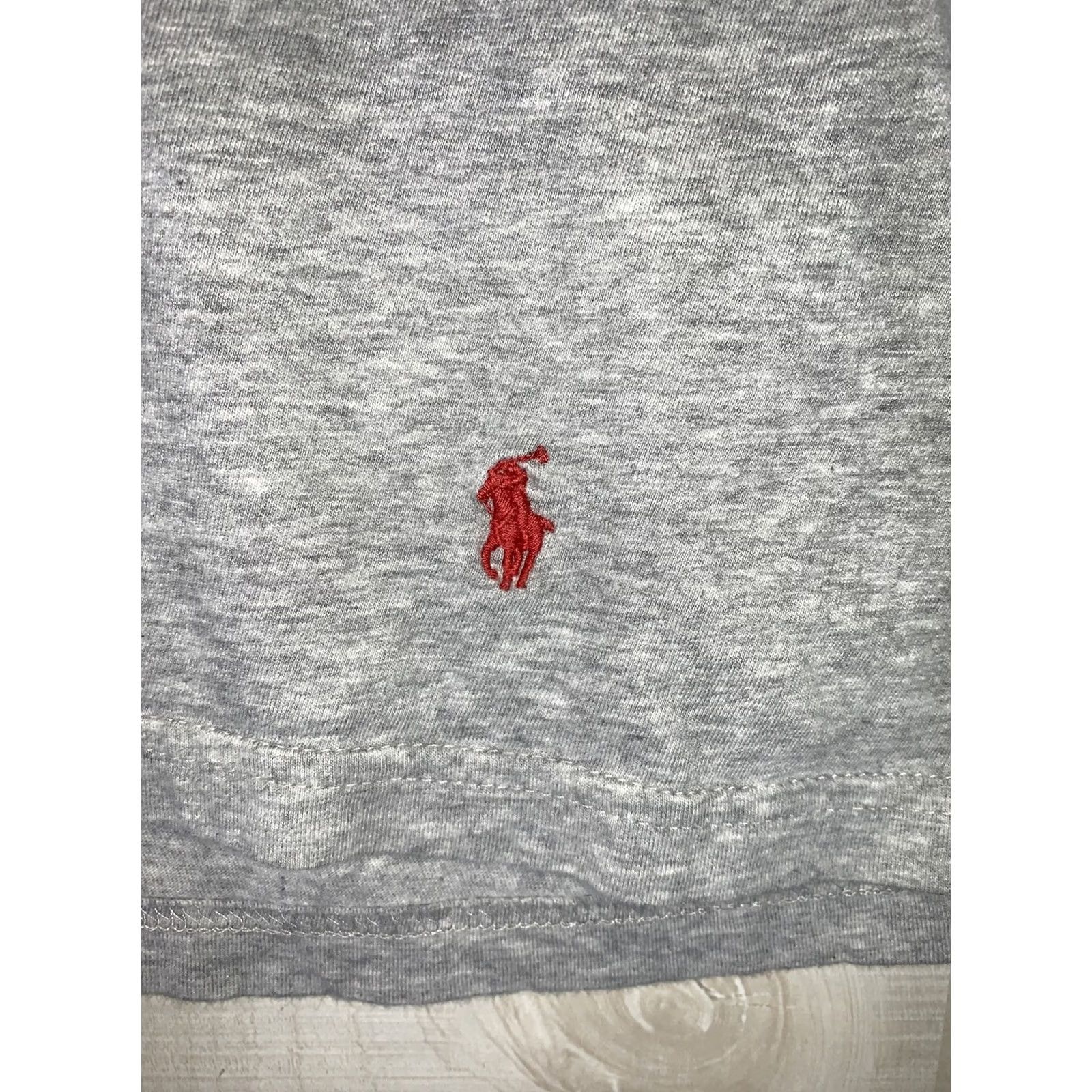 Polo Ralph Lauren Polo Ralph Lauren T-Shirt Gray Short Sleeve Men L Classic Fit 3566 Polo Ralph Lauren Logo Embroidered Cotton Round Neck Short Sleeve Shirt Mens Size US L / EU 52-54 / 3 - 3 Thumbnail