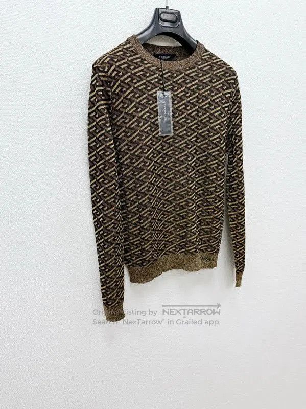 Versace Versace Brown Long Sleeve Knit Sweater . Size US S / EU 44-46 / 1 - 2 Thumbnail