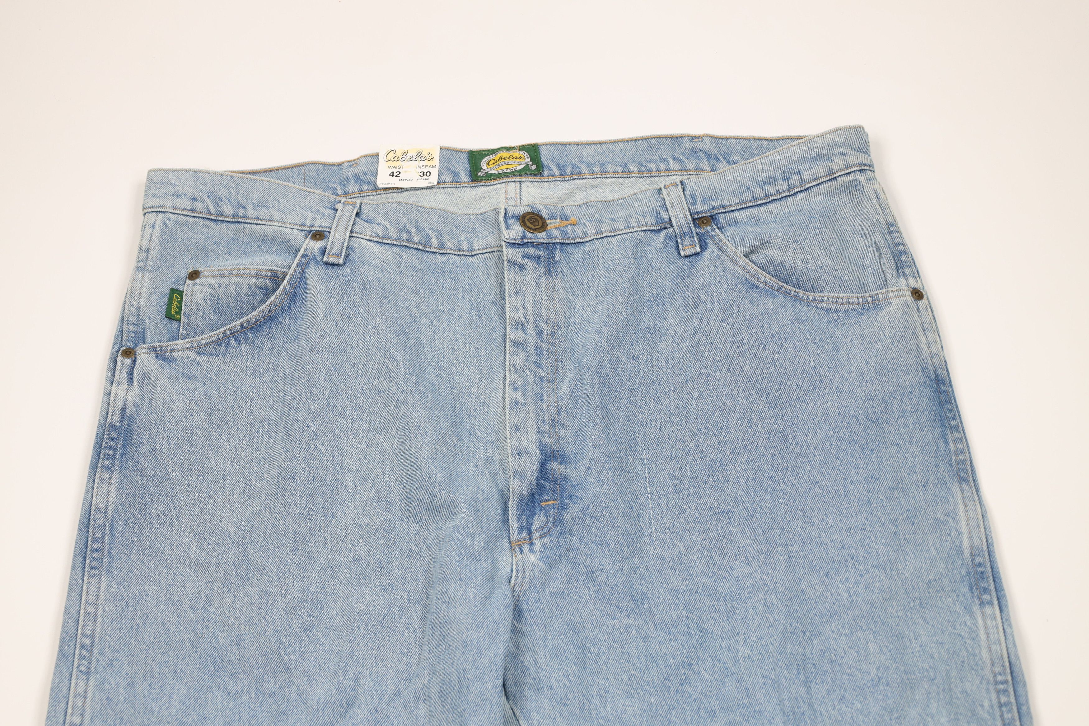 Cabelas Deadstock Vintage Y2K Cabelas Fit Wide Leg Denim Jeans Blue Size US 42 / EU 58 - 2 Thumbnail