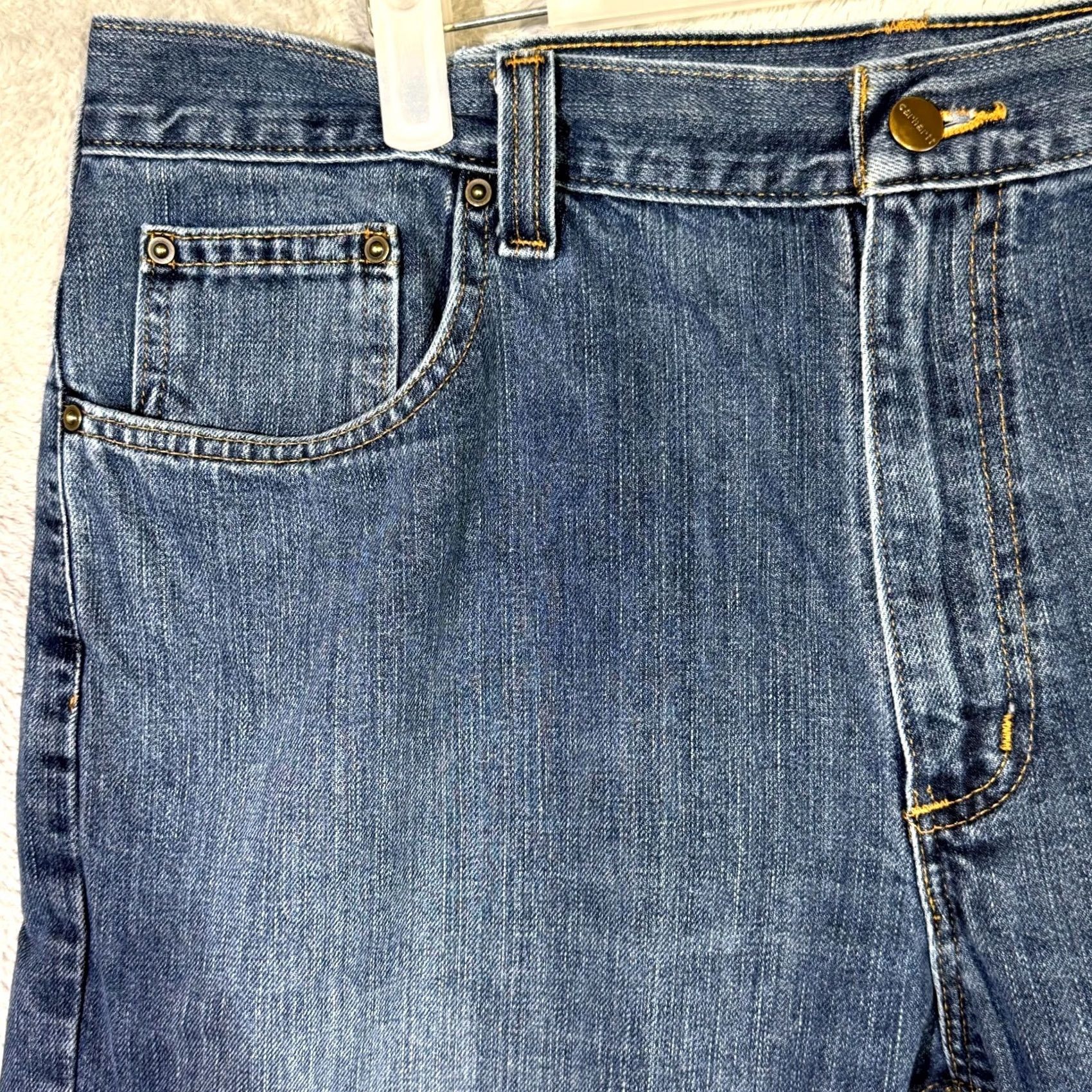 Carhartt Carhartt Men’s Jeans 38×32 Blue Denim Medium Wash Mid-Rise Straight Leg Size US 38 / EU 54 - 3 Thumbnail